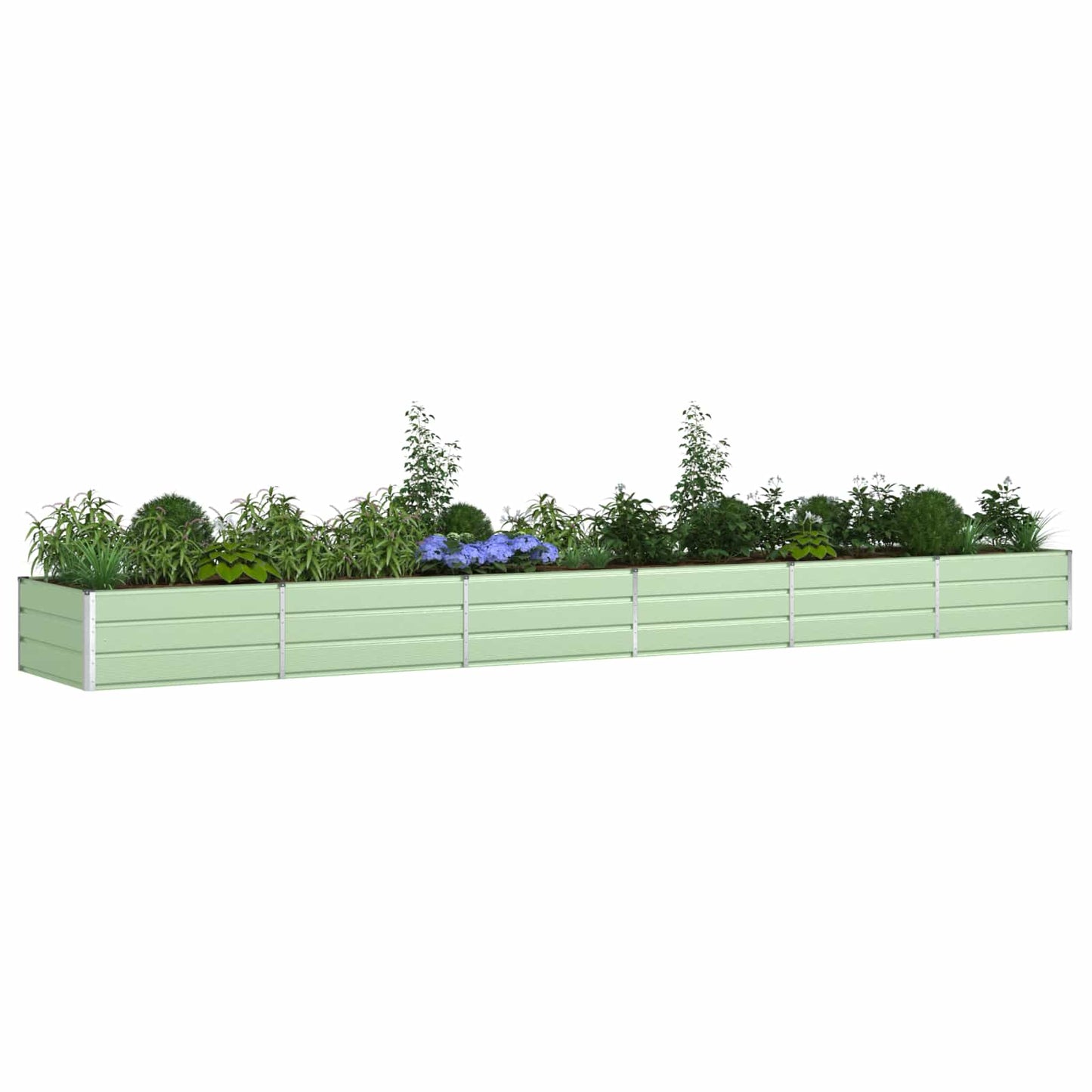 Plantekassed Pastellgrønn 580 x 100 x 45 cm Galvanisert Stål