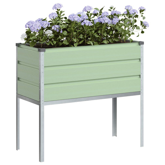 Plantekassed Pastellgrønn 100 x 45 x 90 cm Galvanisert Stål