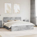 Sengestamme med hodegjerde Betong 180 x 200 cm Massiv furu