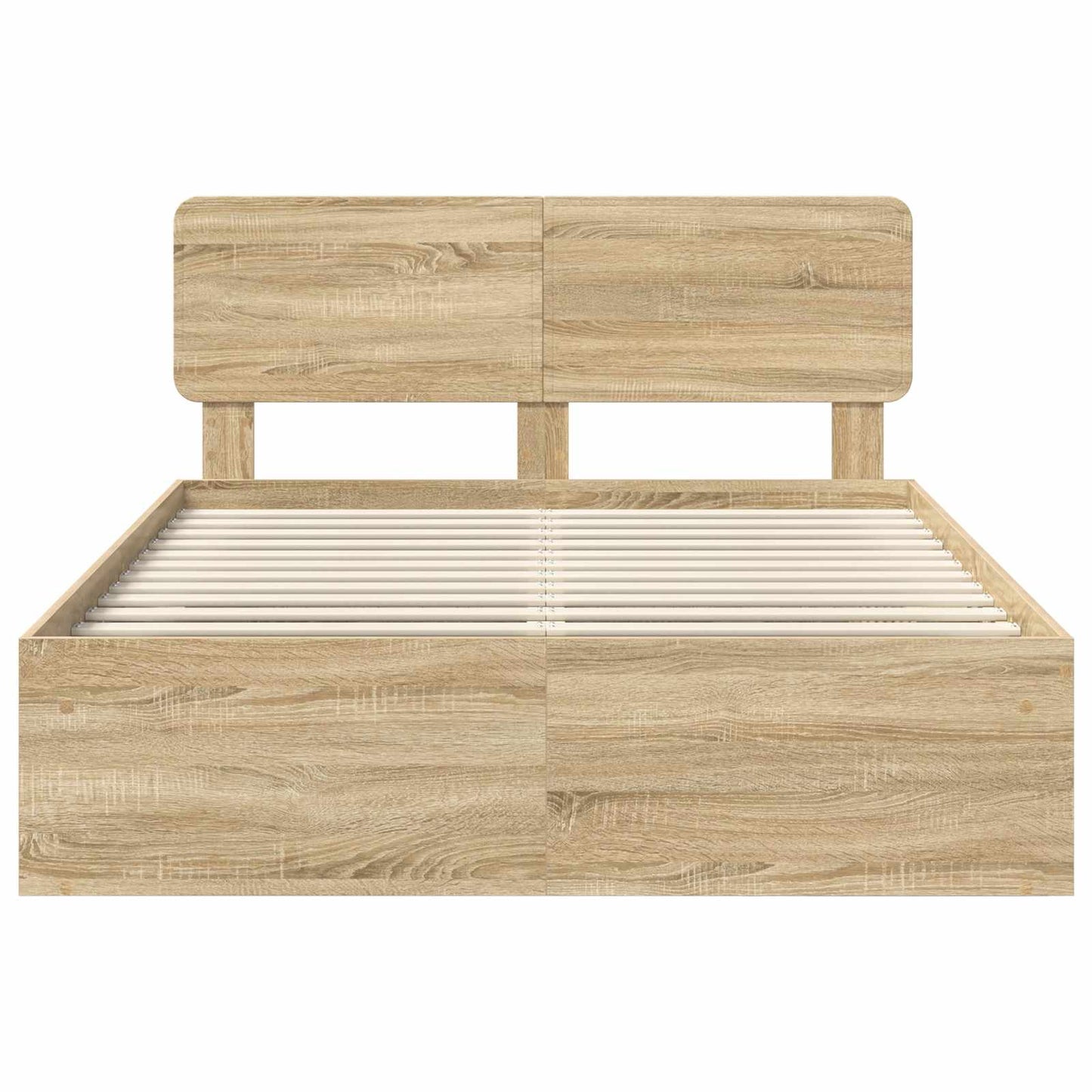 Sengestamme med hodegjerde Sonoma 140 x 190 cm Massiv furu