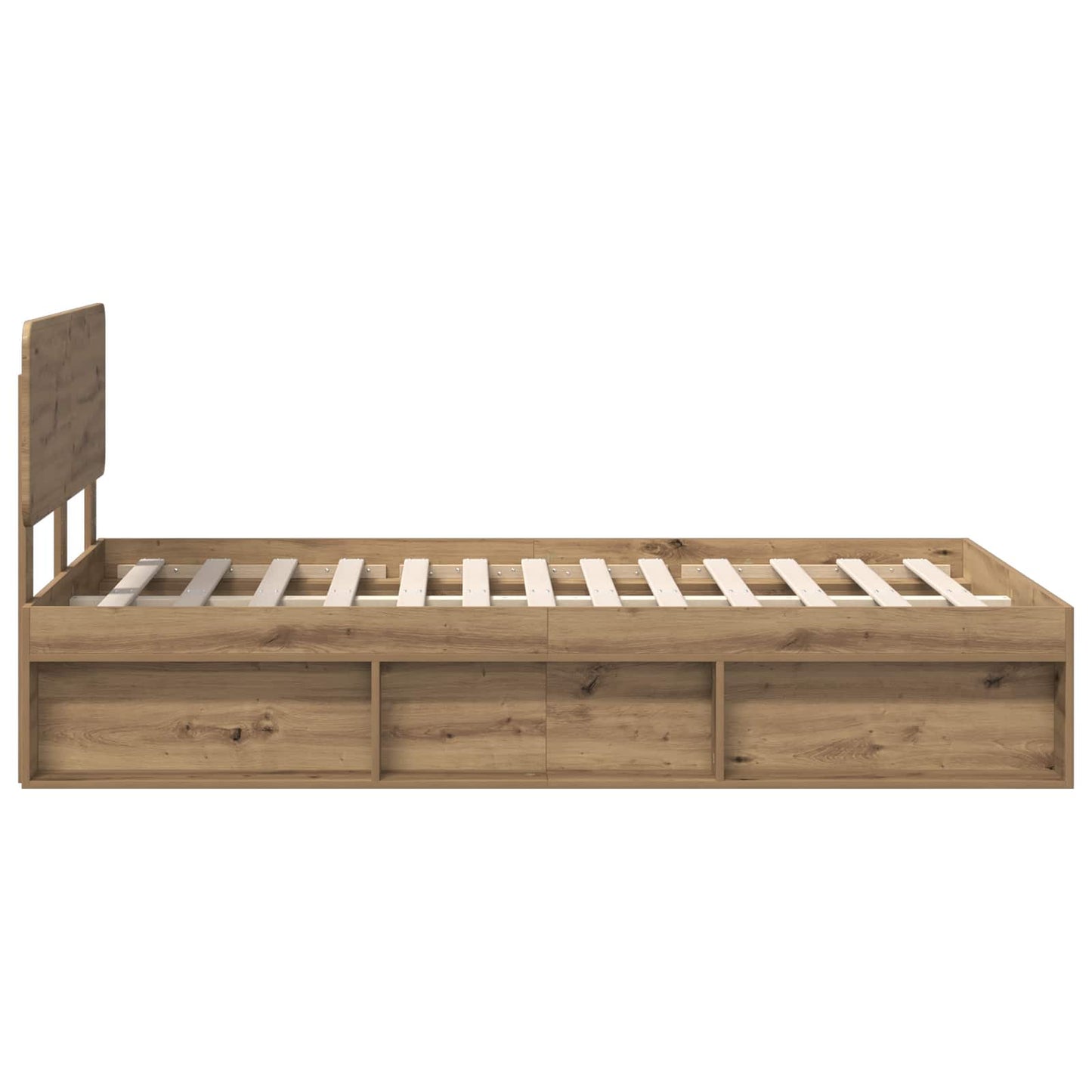 Sengestamme Kunstnerisk Eik 120 x 190 cm Massiv furu