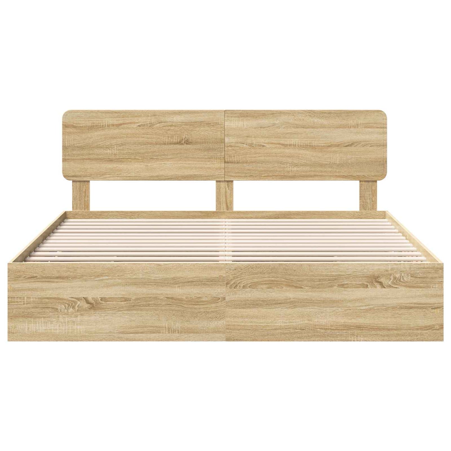 Sengestamme med skuff Sonoma eik 200 x 200 cm Konstruert tre