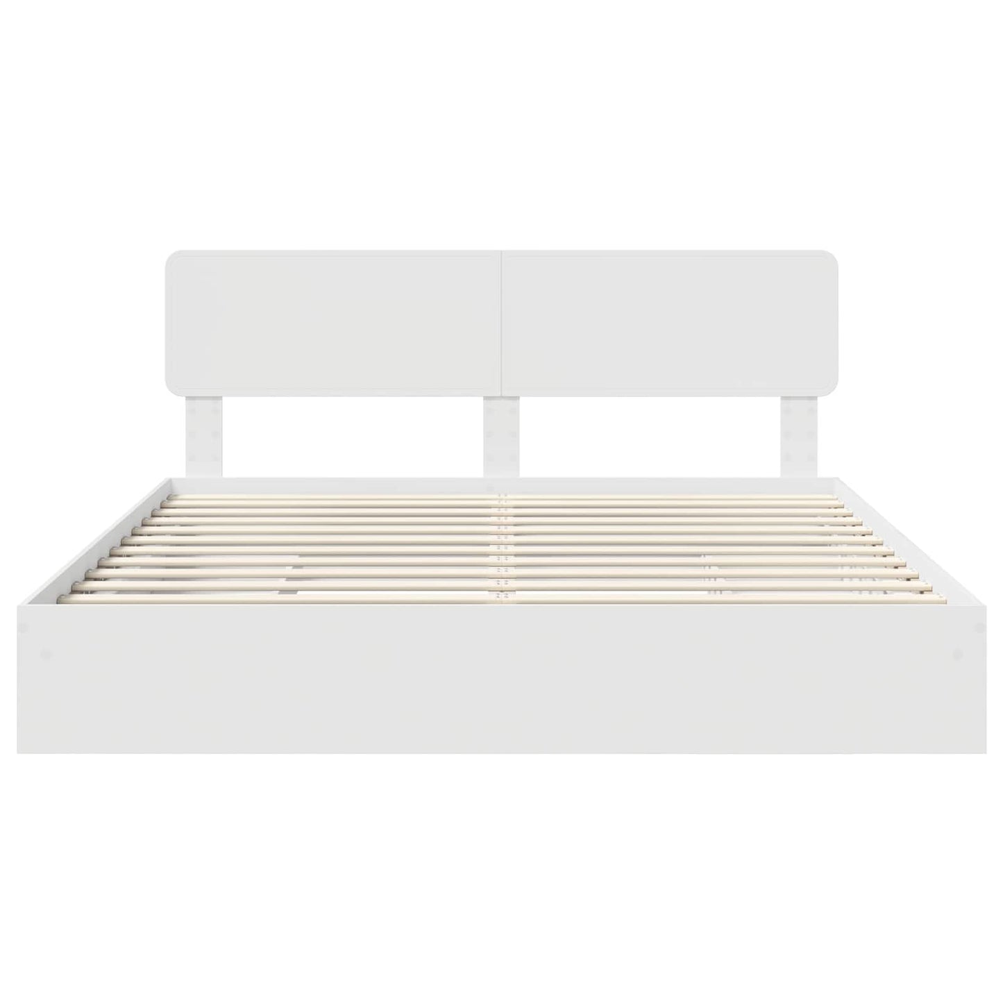Seng med Oppbevaring med skuff Hvit 180 x 200 cm Konstruert tre