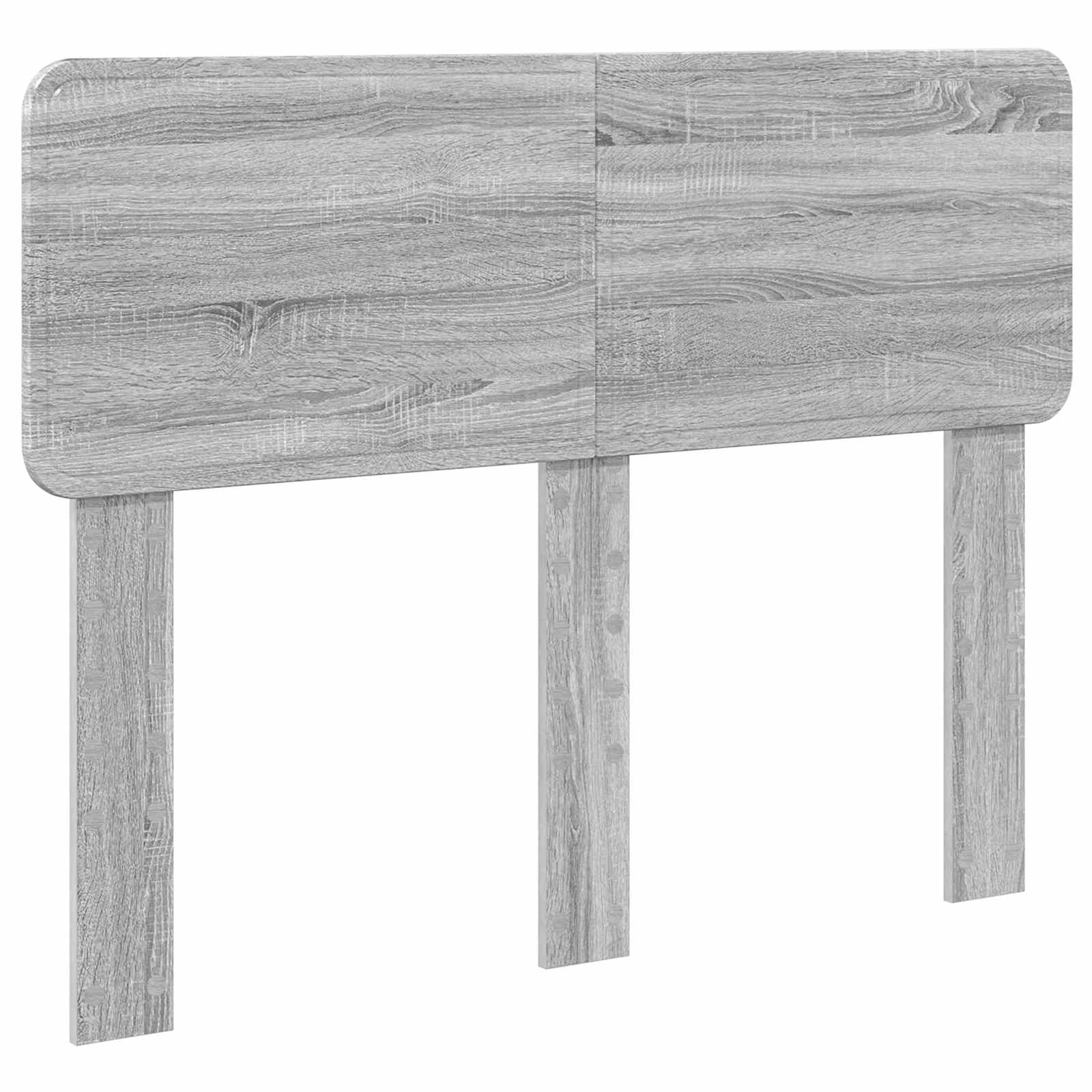 Seng med Oppbevaring Grå Sonoma 135 x 190 cm Konstruert tre