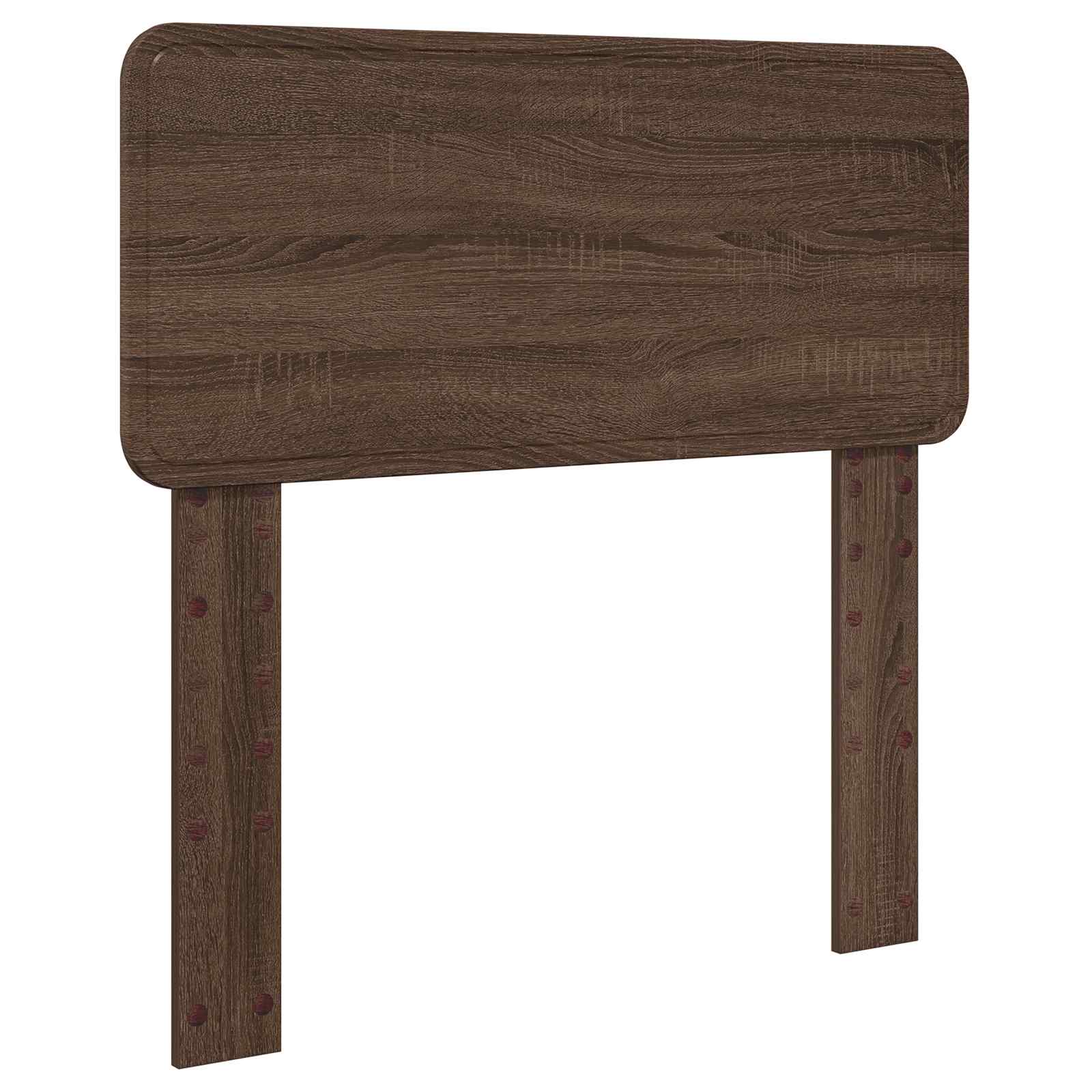 Seng med Oppbevaring Brun Eik 90 x 200 cm Konstruert tre