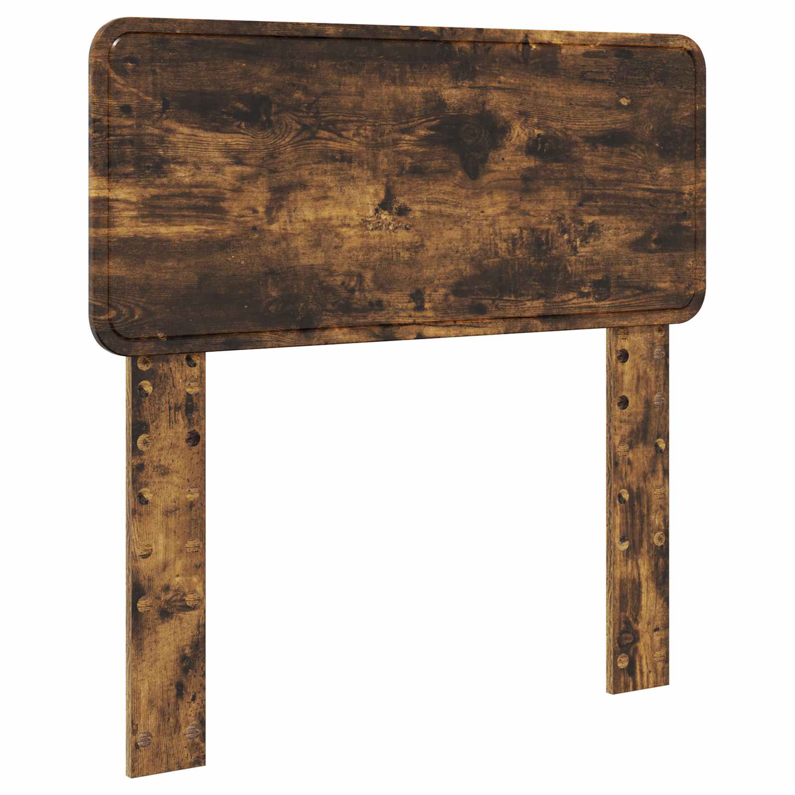 Seng med Oppbevaring Røkt eik 75 x 190 cm Konstruert tre