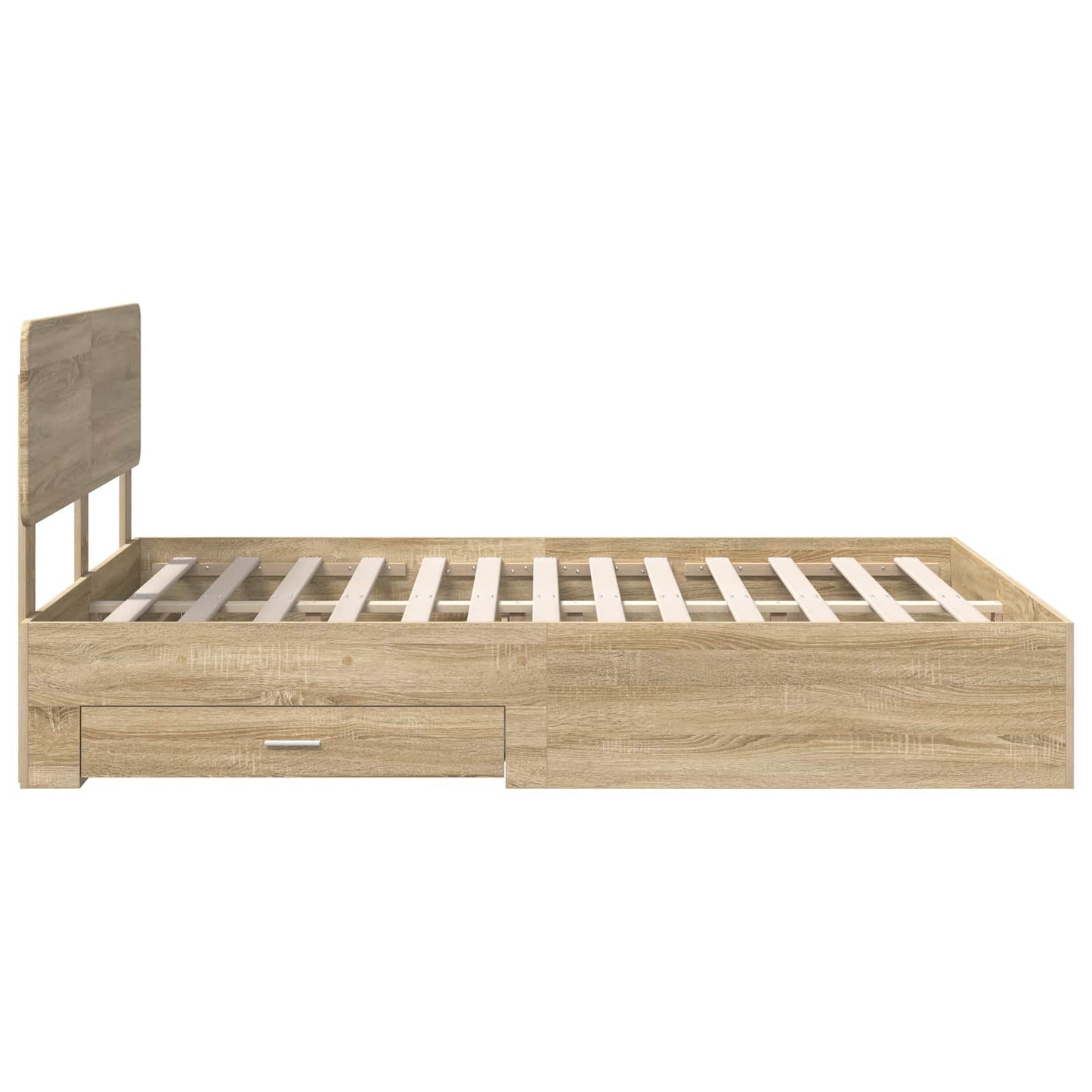 Sengestamme med skuff Sonoma eik 150 x 200 cm Konstruert tre