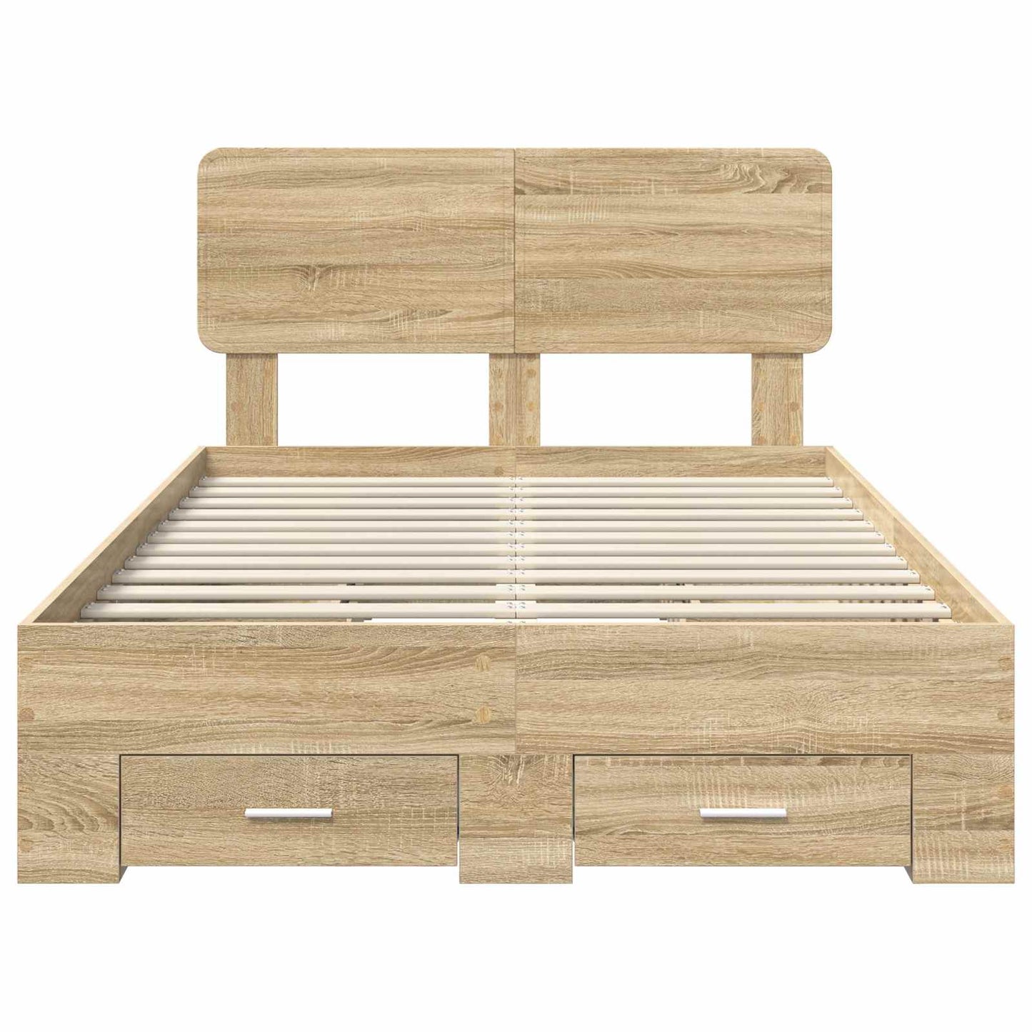 Sengestamme med skuff Sonoma eik 135 x 190 cm Konstruert tre