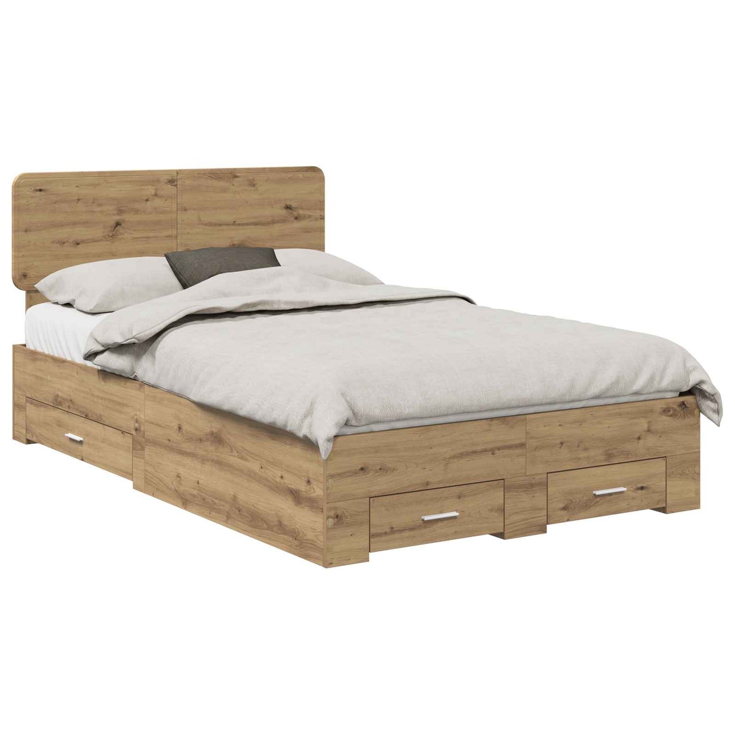 Sengestamme med skuff Artisan Eik 120 x 190 cm Konstruert tre