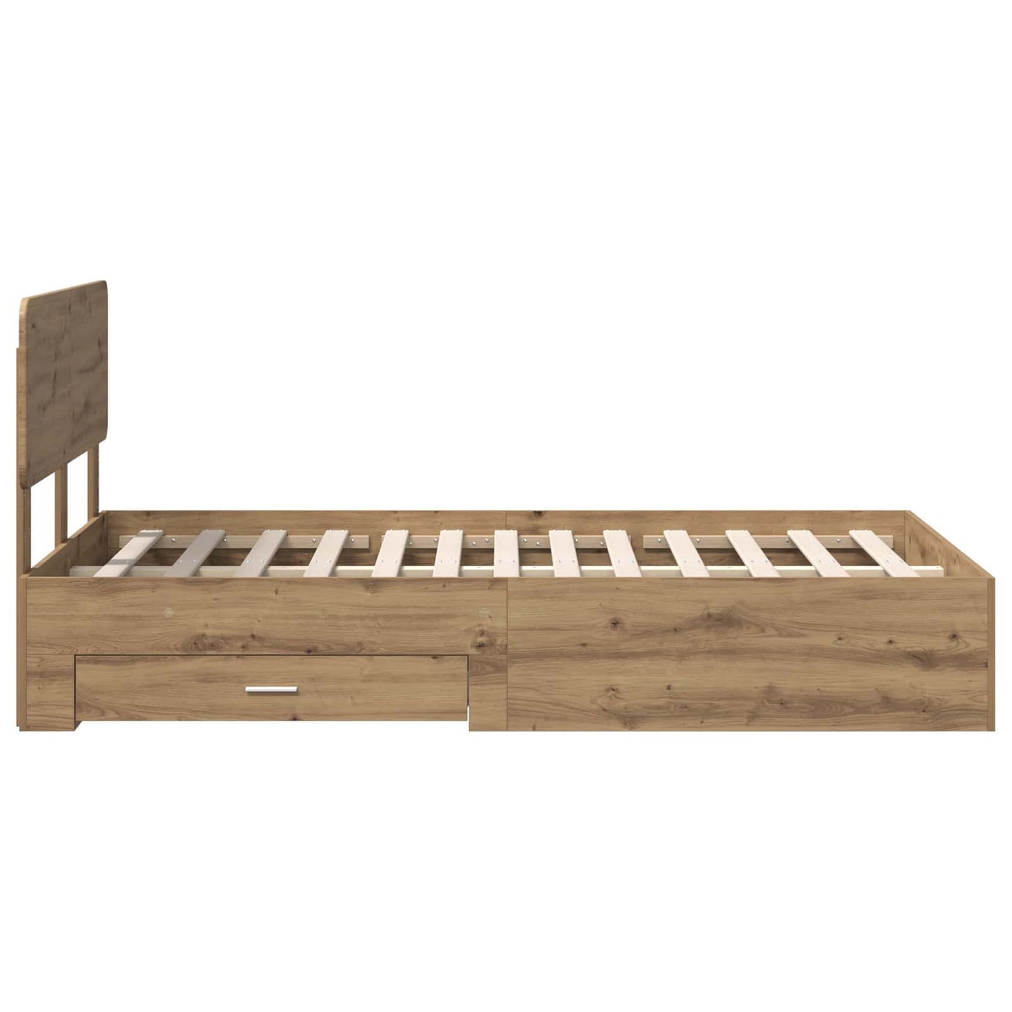 Sengestamme med skuff Artisan Eik 120 x 190 cm Konstruert tre