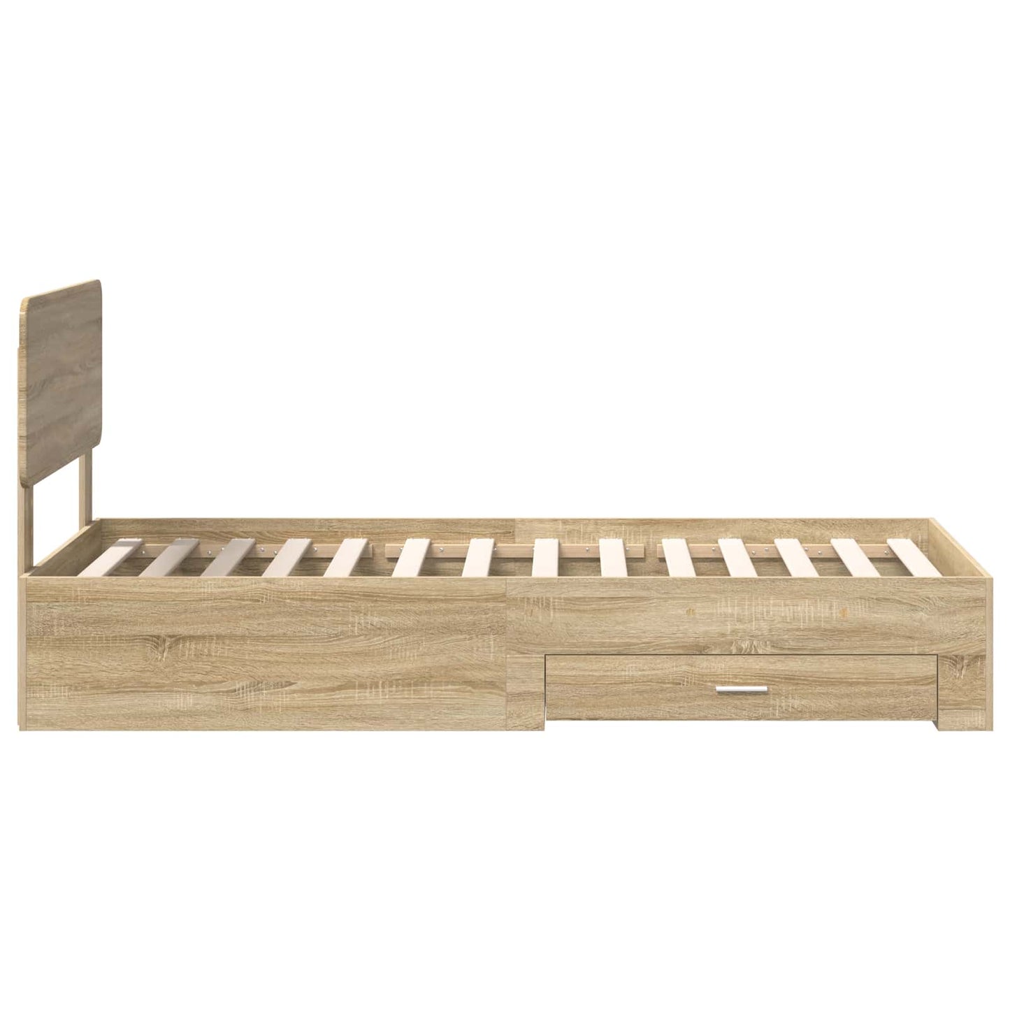 Sengestamme med skuff Sonoma eik 100 x 200 cm Konstruert tre