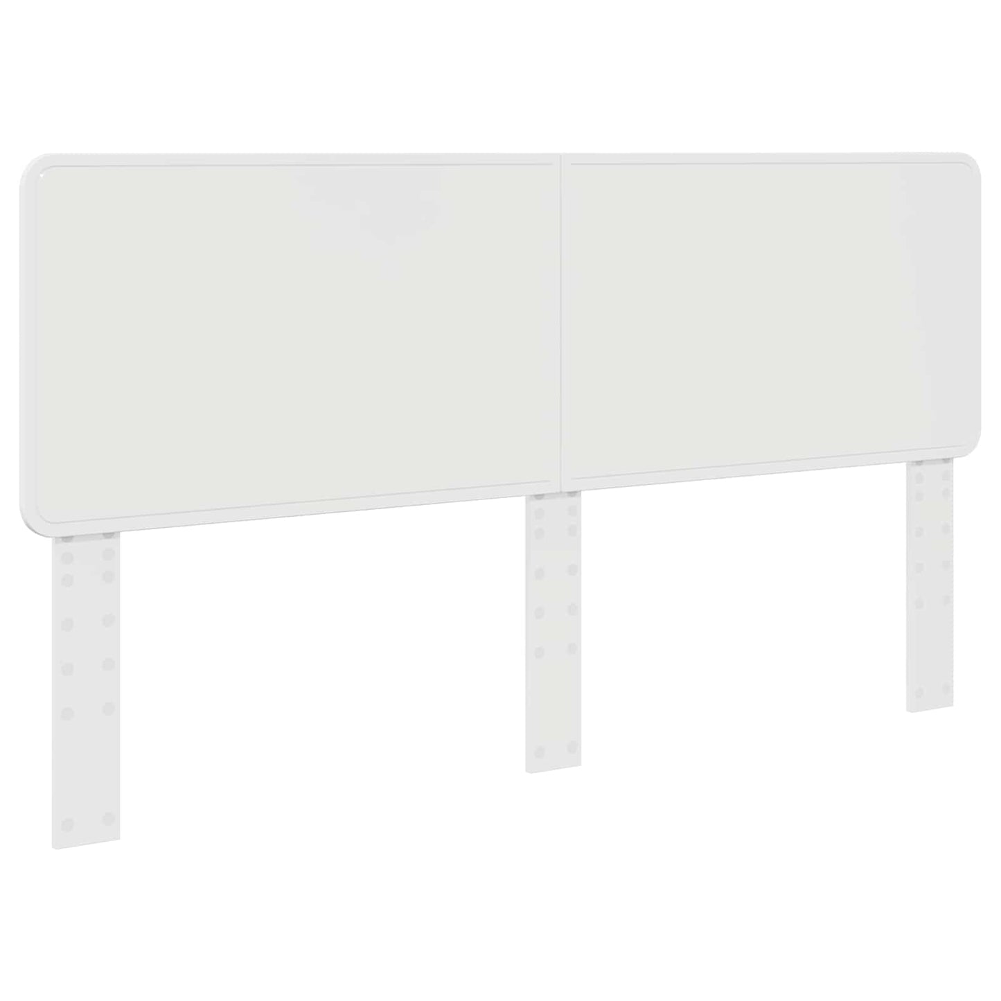 Sengestamme med hodegjerde Hvit 200 x 200 cm Massiv furu