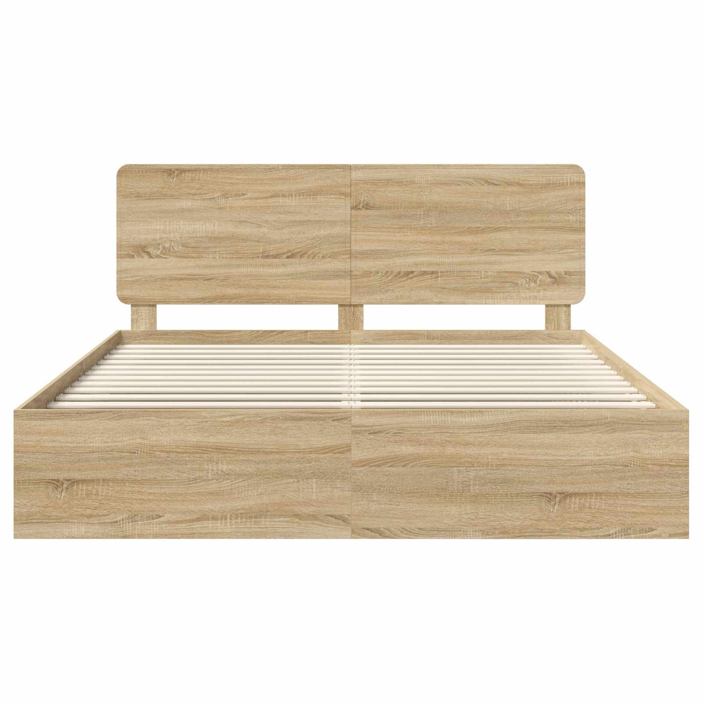 Sengestamme med hodegjerde Sonoma 200 x 200 cm Massiv furu