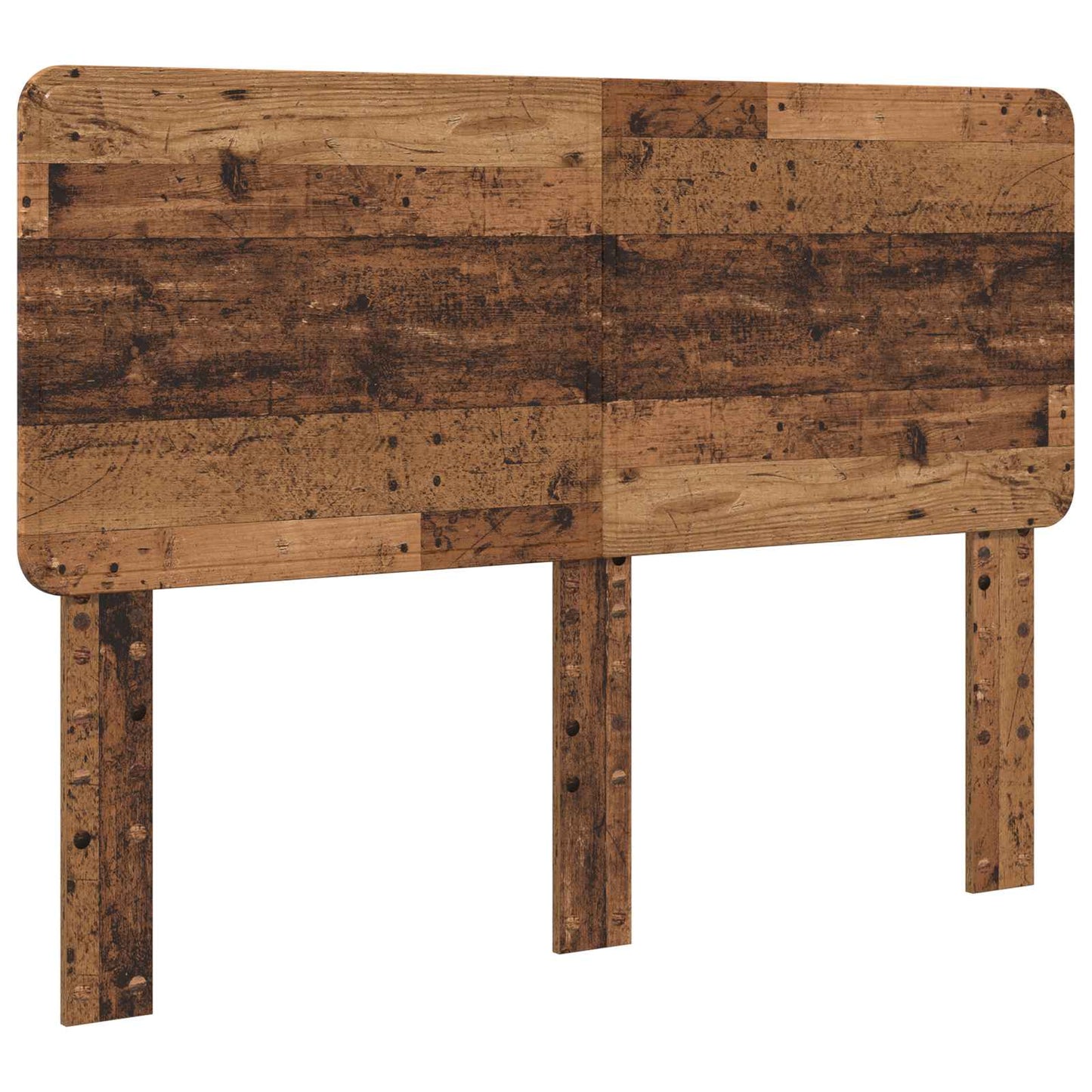 Sengestamme med hodegjerde Gammelt tre 140 x 190 cm Massiv furu