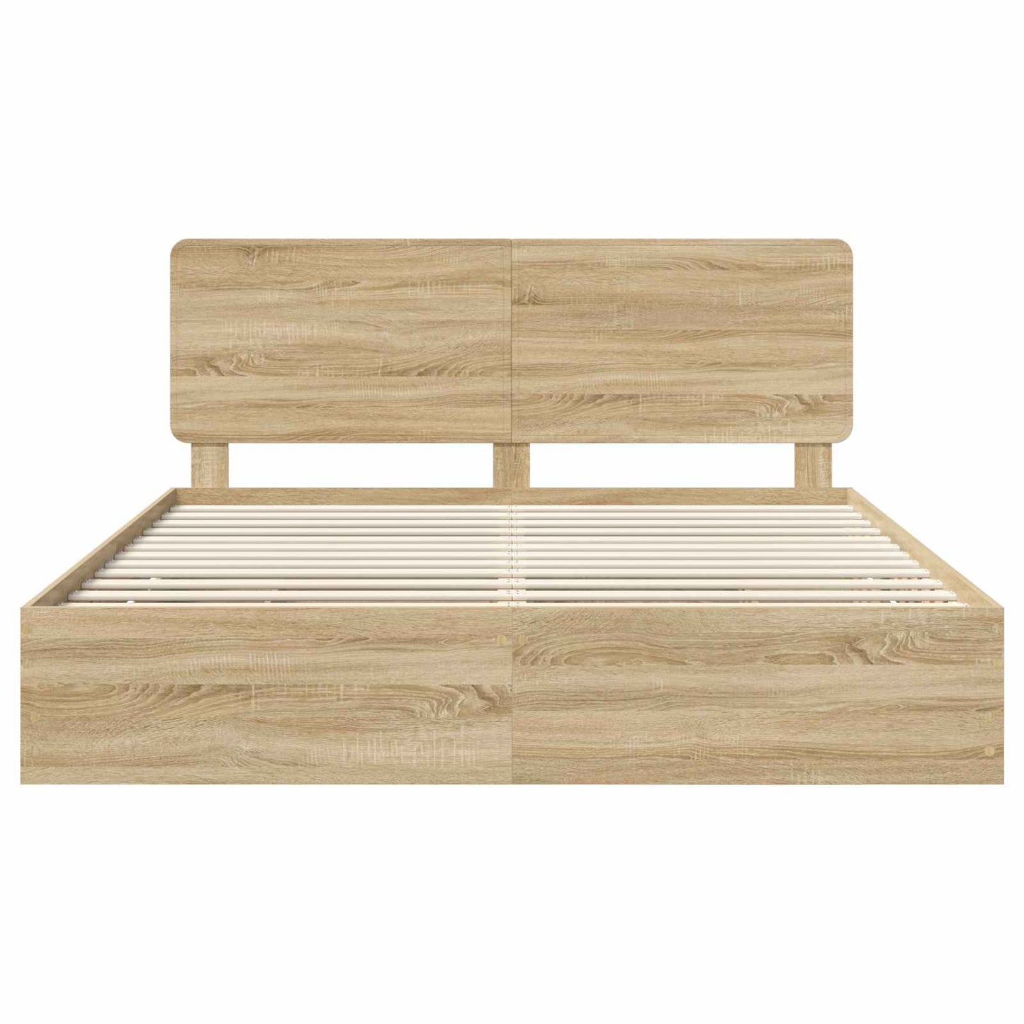 Sengestamme med skuff Sonoma eik 200 x 200 cm Ingeniørtre
