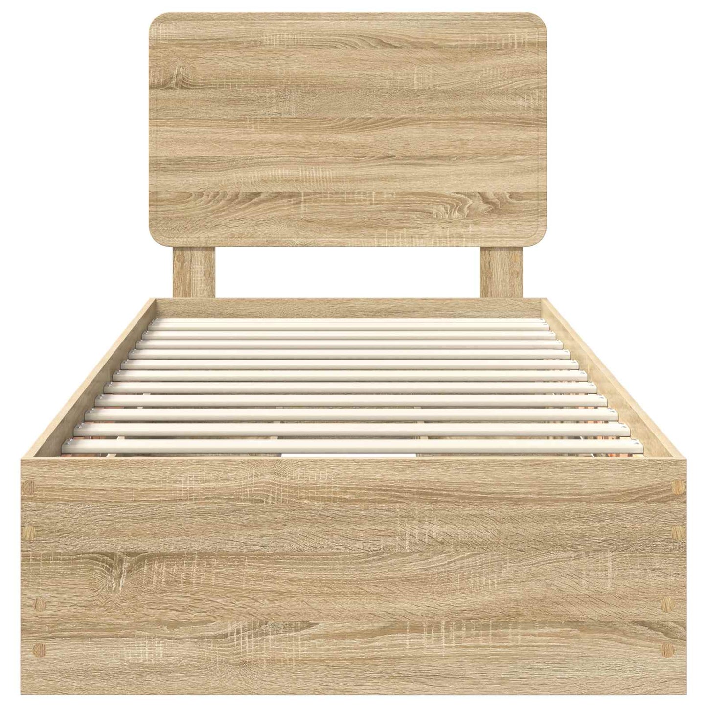 Sengestamme med skuff Sonoma eik 90 x 200 cm Ingeniørtre