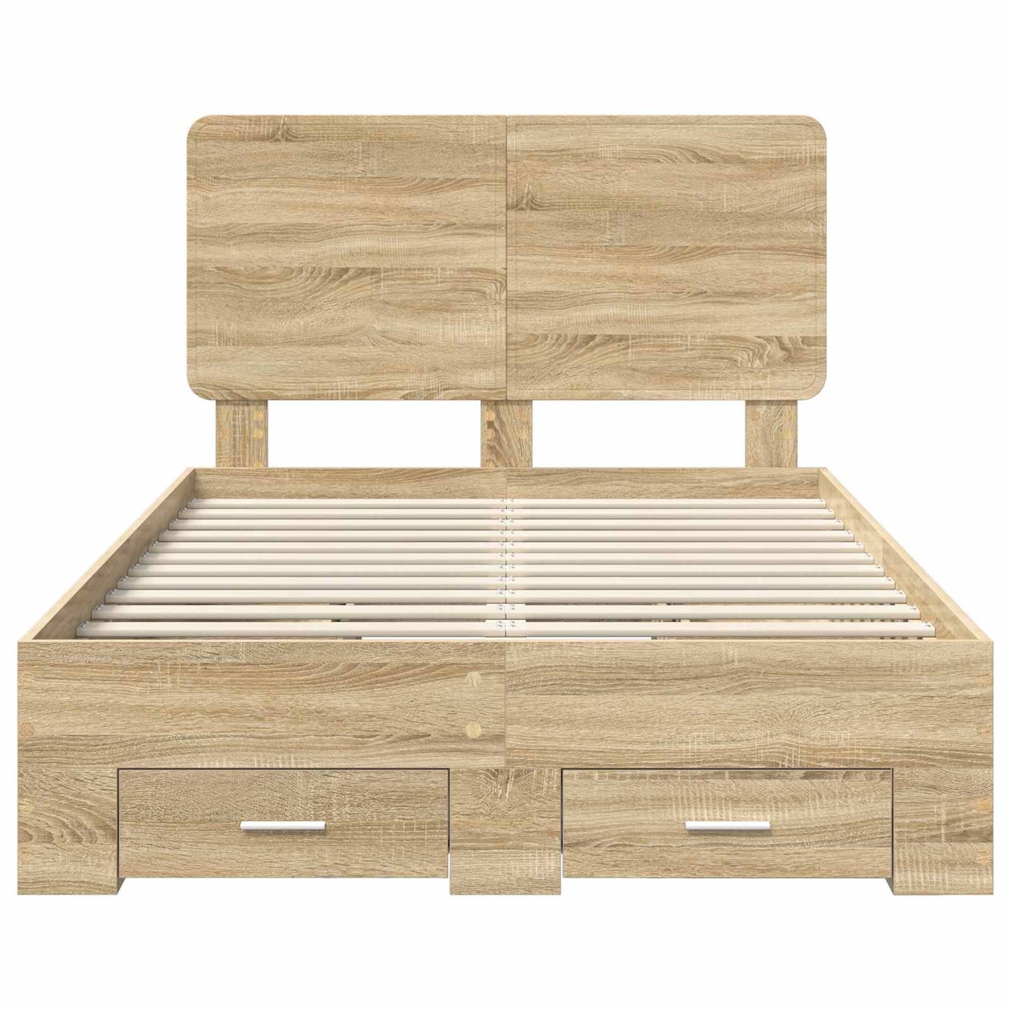 Sengestamme med skuff Sonoma eik 135 x 190 cm Konstruert tre