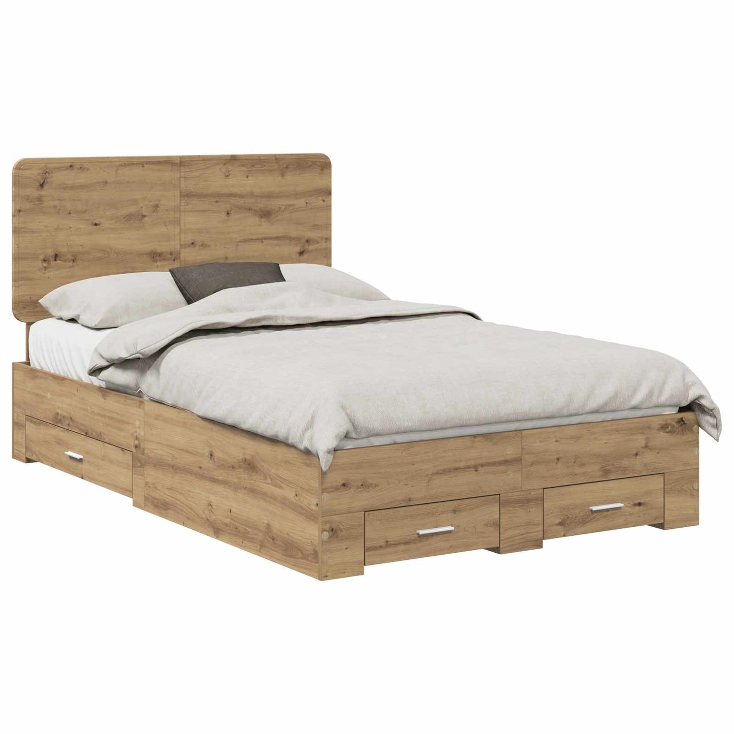 Sengestamme med skuff Artisan Eik 120 x 190 cm Konstruert tre