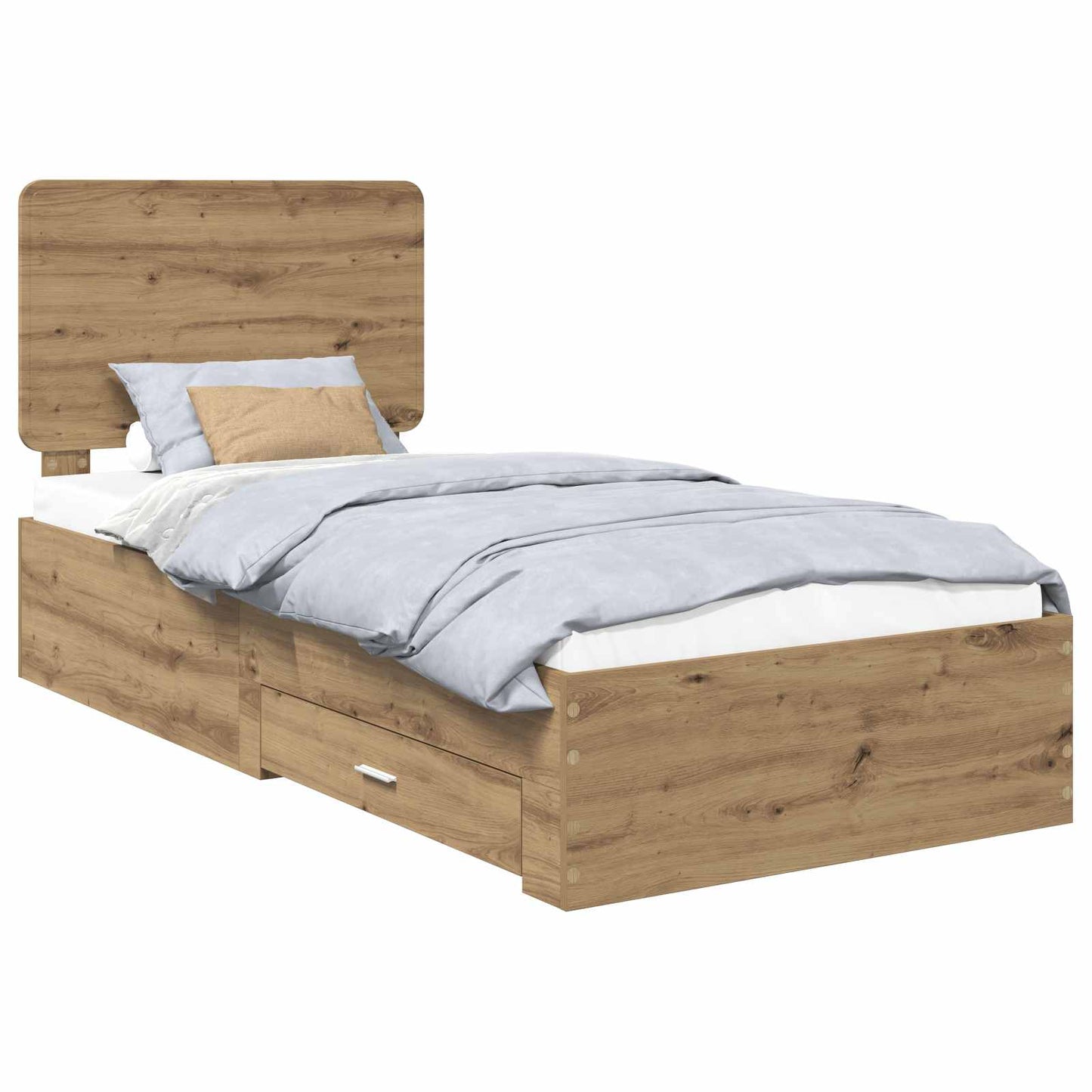 Sengestamme med skuff Artisan Eik 100 x 200 cm Konstruert tre