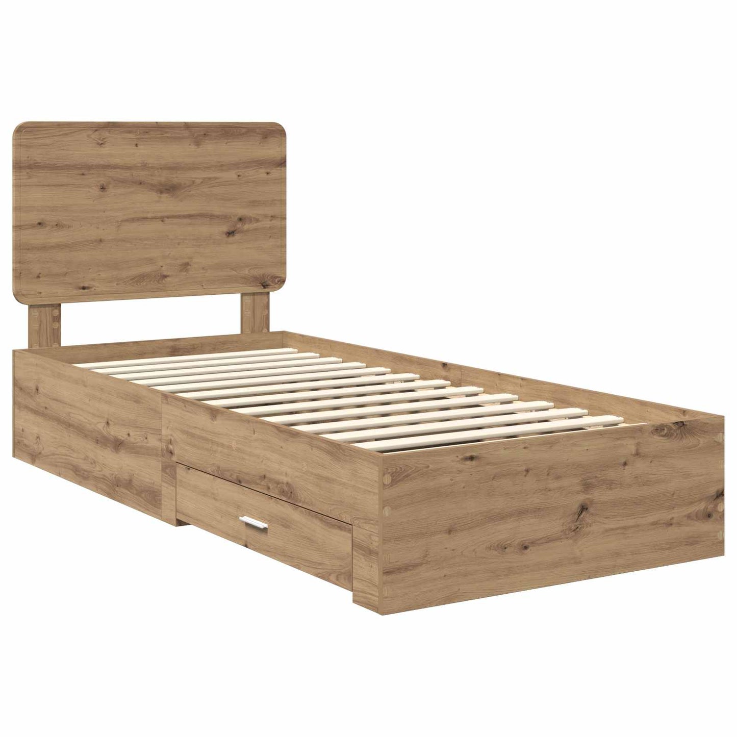 Sengestamme med skuff Artisan Eik 100 x 200 cm Konstruert tre