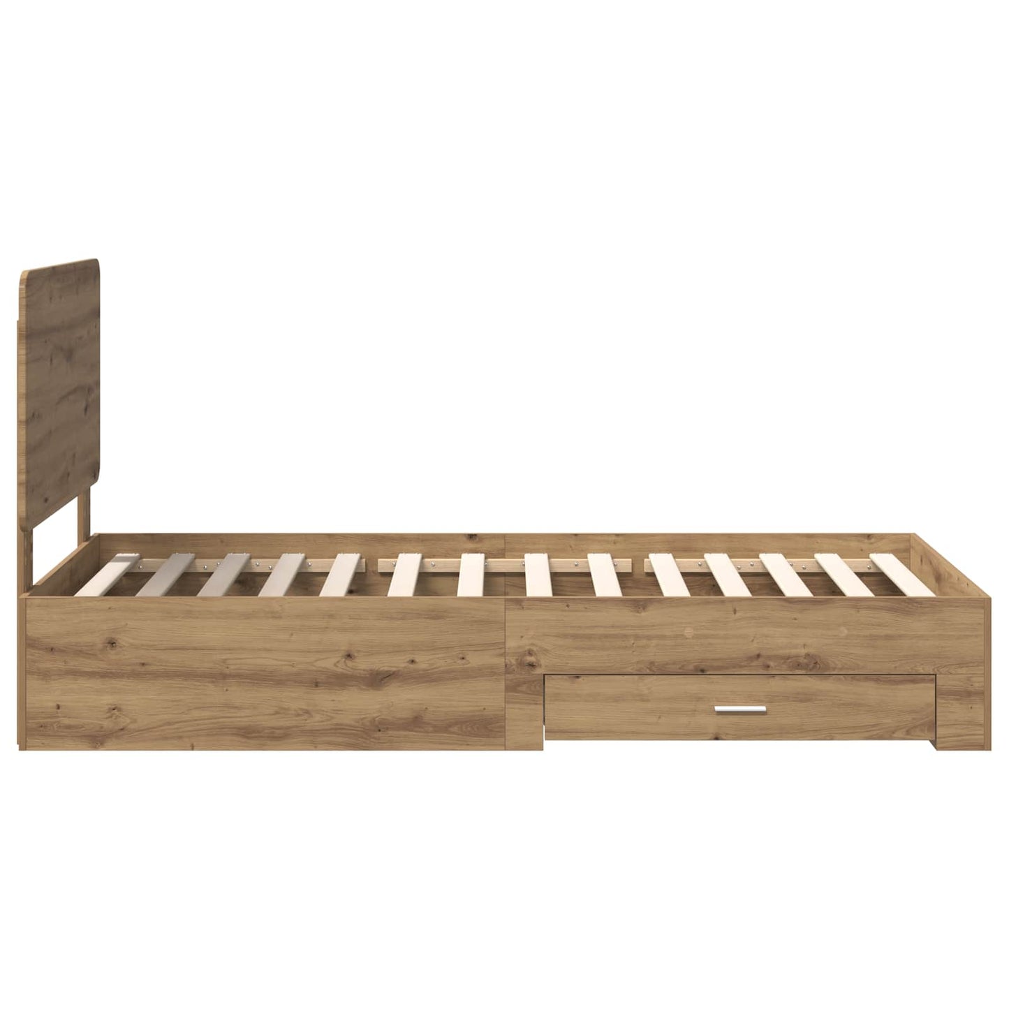 Sengestamme med skuff Artisan Eik 90 x 200 cm Konstruert tre