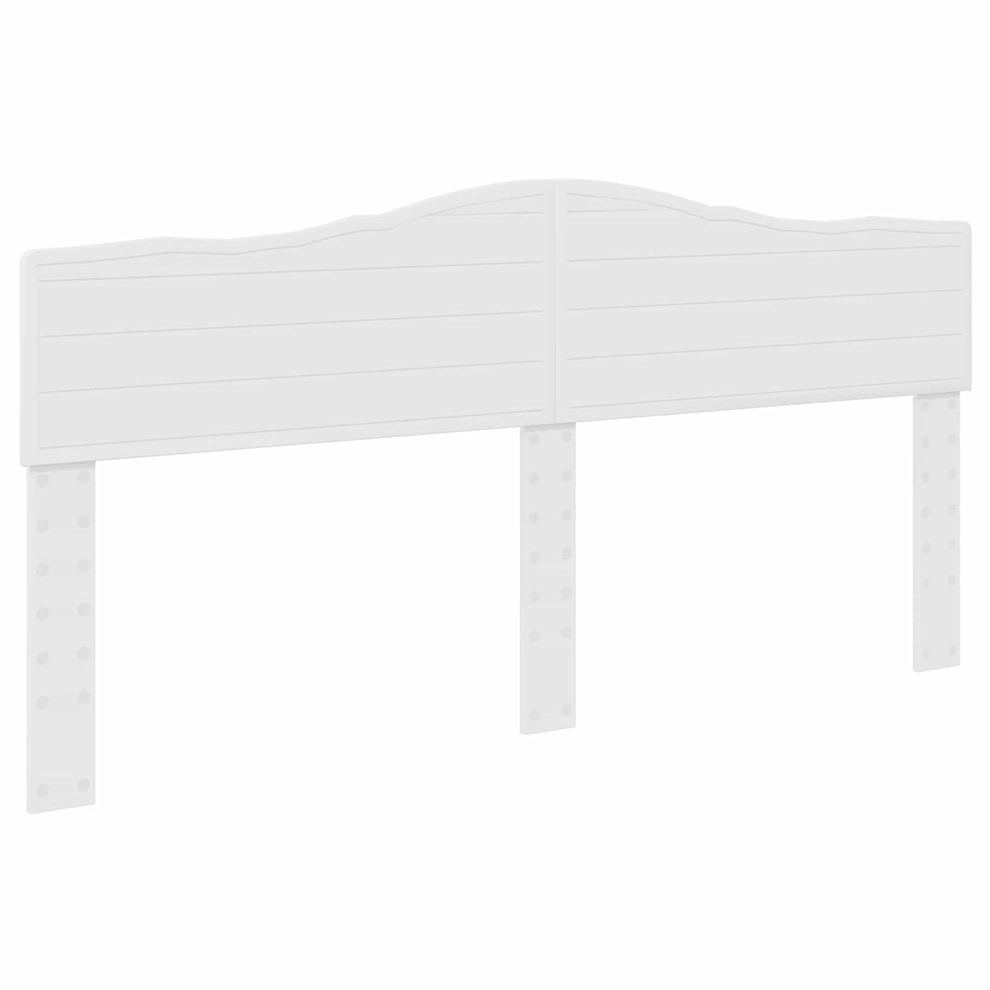 Sengestamme med hodegjerde Hvit 200 x 200 cm Massiv furu