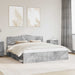 Sengestamme med hodegjerde Betong 180 x 200 cm Massiv furu