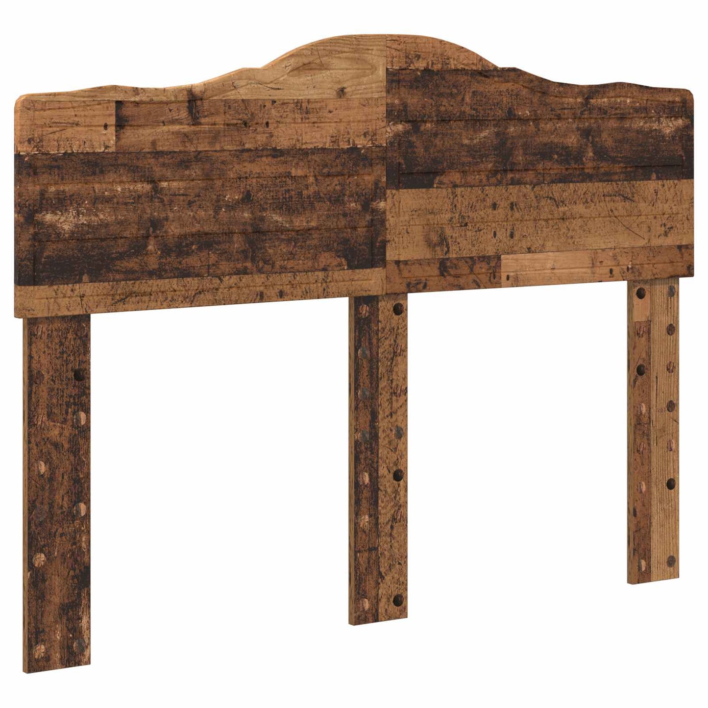 Sengestamme med hodegjerde Gammelt tre 135 x 190 cm Massiv furu