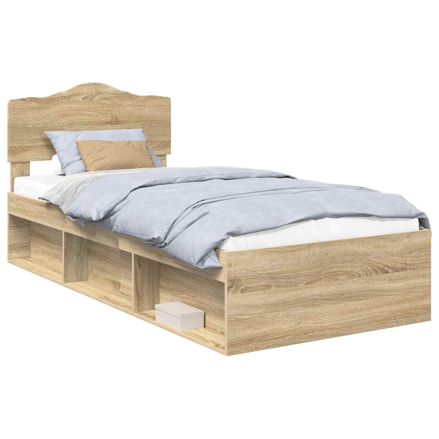 Sengestamme med hodegjerde Sonoma 90 x 190 cm Massiv furu