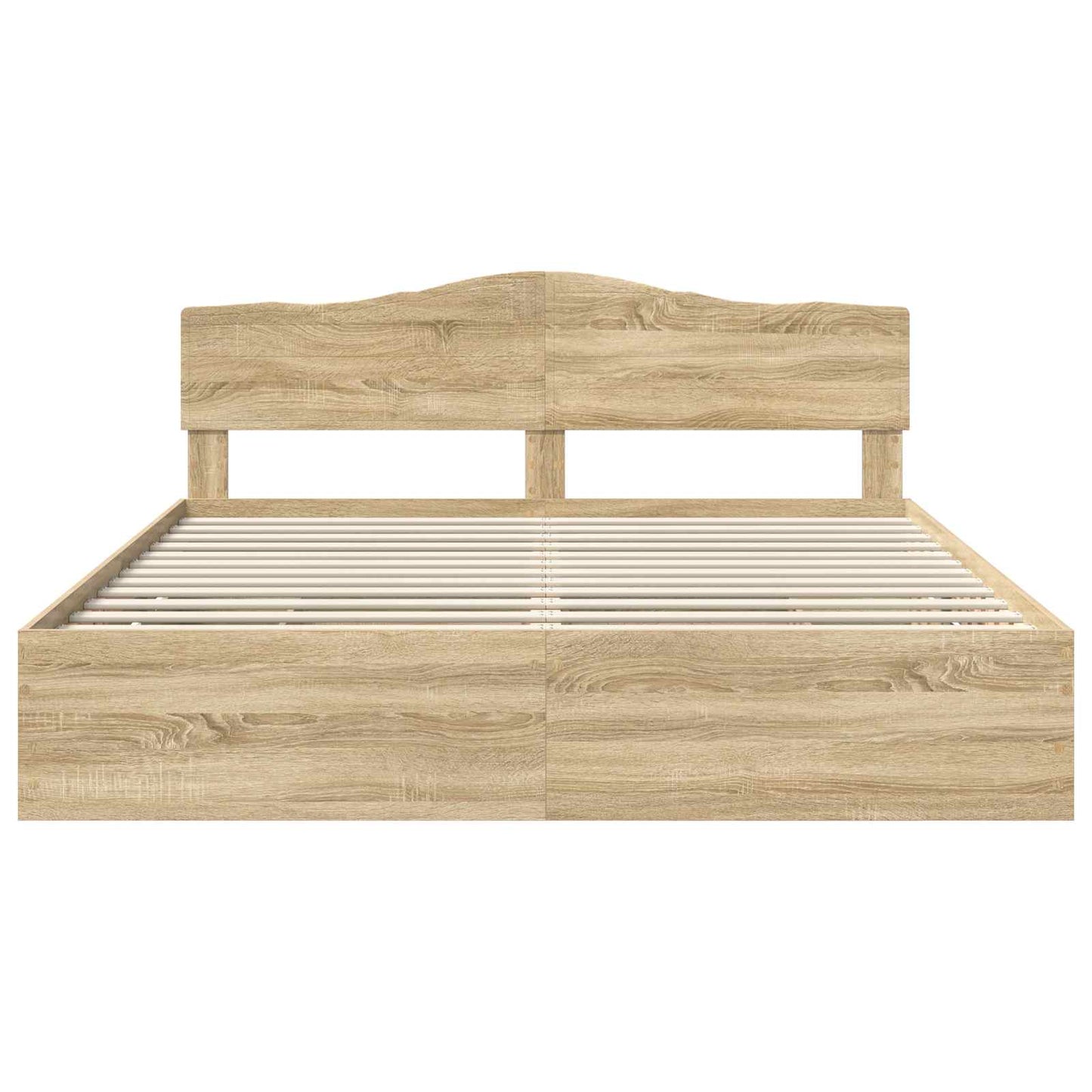 Sengestamme med skuff Sonoma eik 200 x 200 cm Ingeniørtre