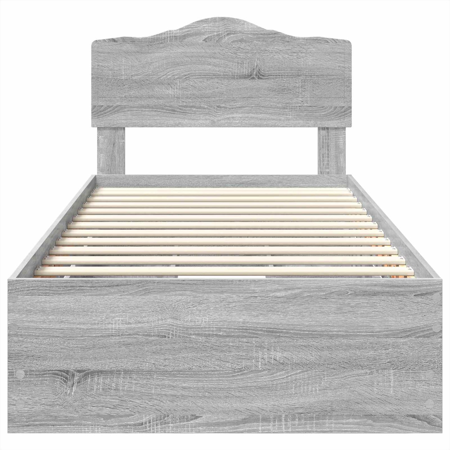 Sengestamme med skuff Grå Sonoma 75 x 190 cm Ingeniørtre