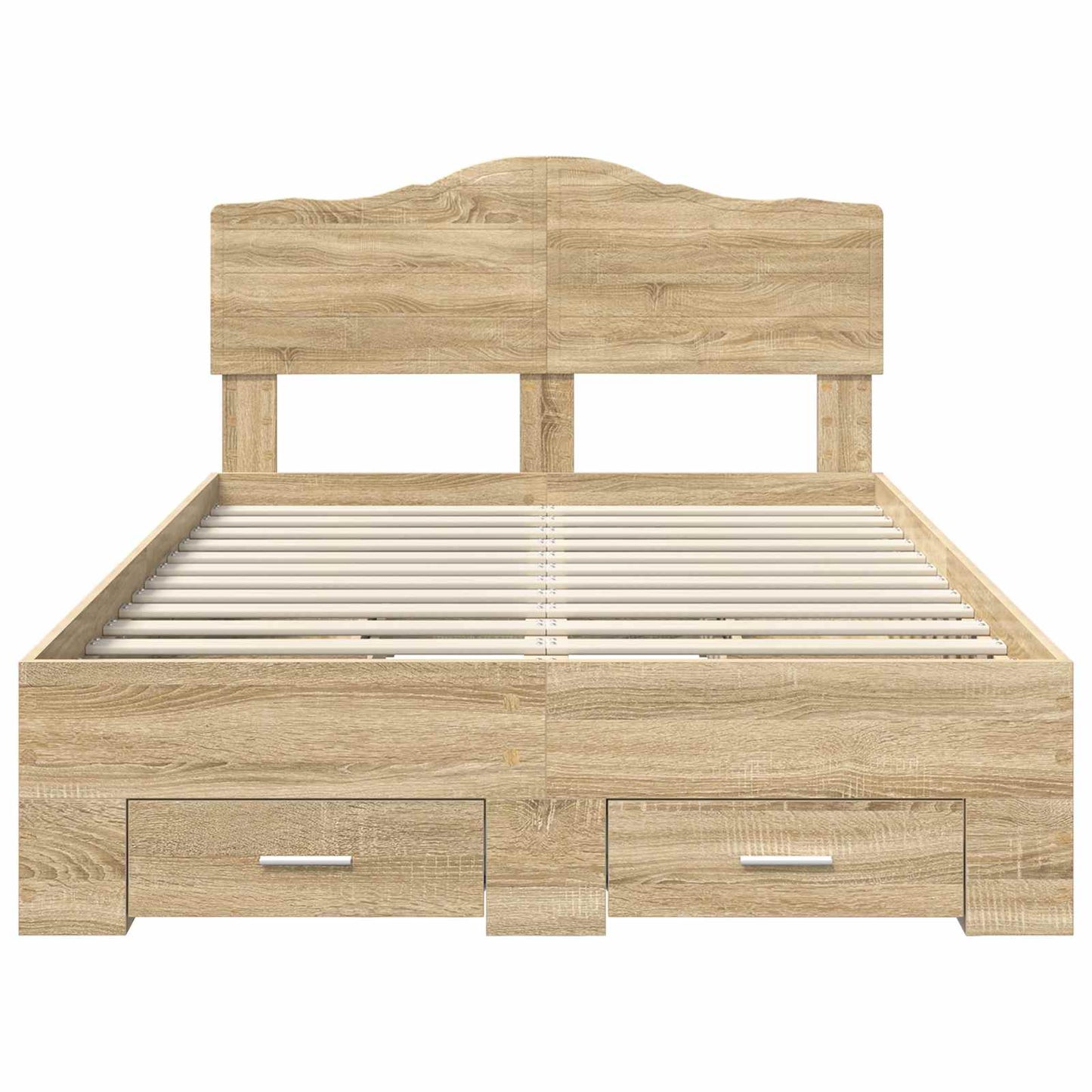 Sengestamme med skuff Sonoma eik 135 x 190 cm Konstruert tre