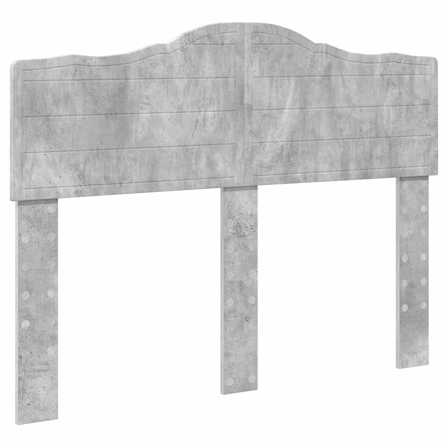 Sengestamme med skuff Betonggrå 135 x 190 cm Konstruert tre