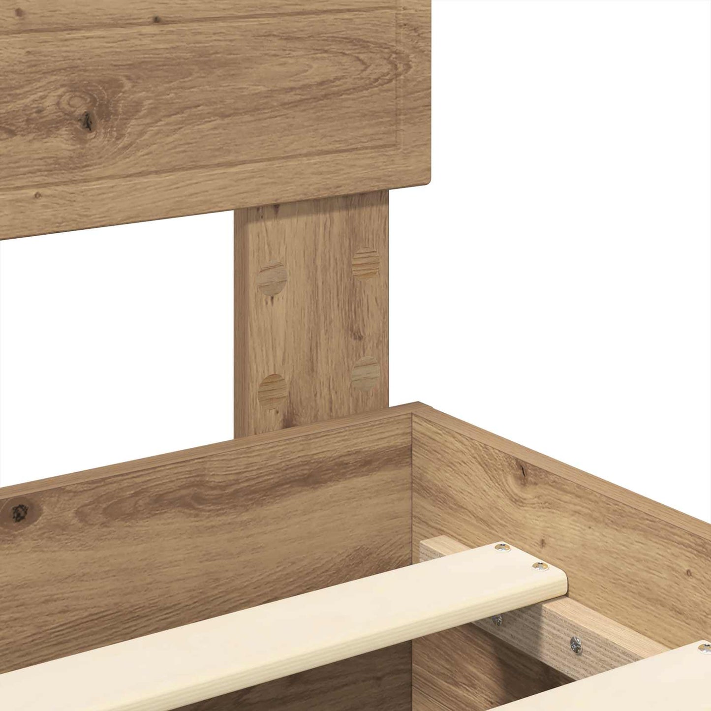 Sengestamme med skuff Artisan Eik 120 x 190 cm Konstruert tre