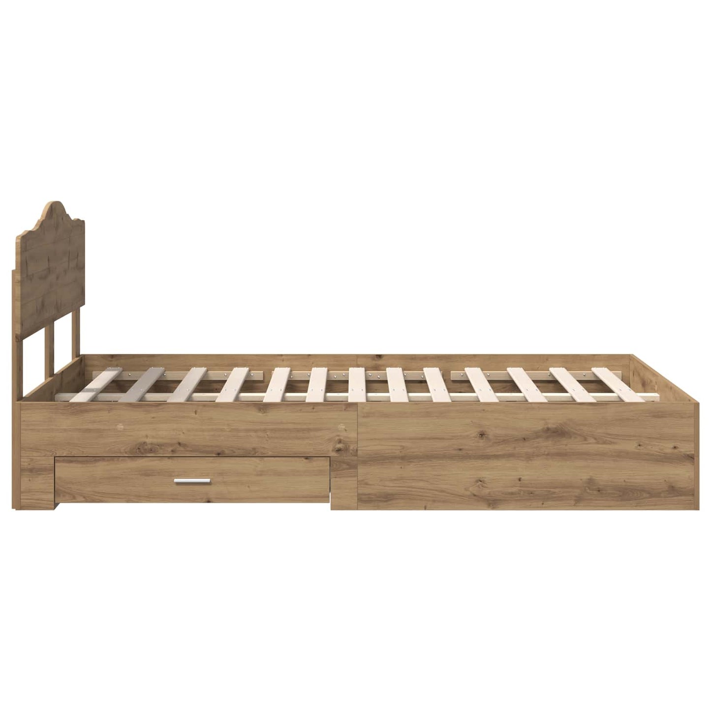 Sengestamme med skuff Artisan Eik 120 x 190 cm Konstruert tre