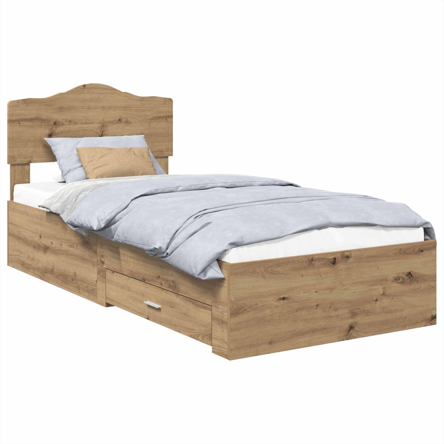 Sengestamme med skuff Artisan Eik 100 x 200 cm Konstruert tre