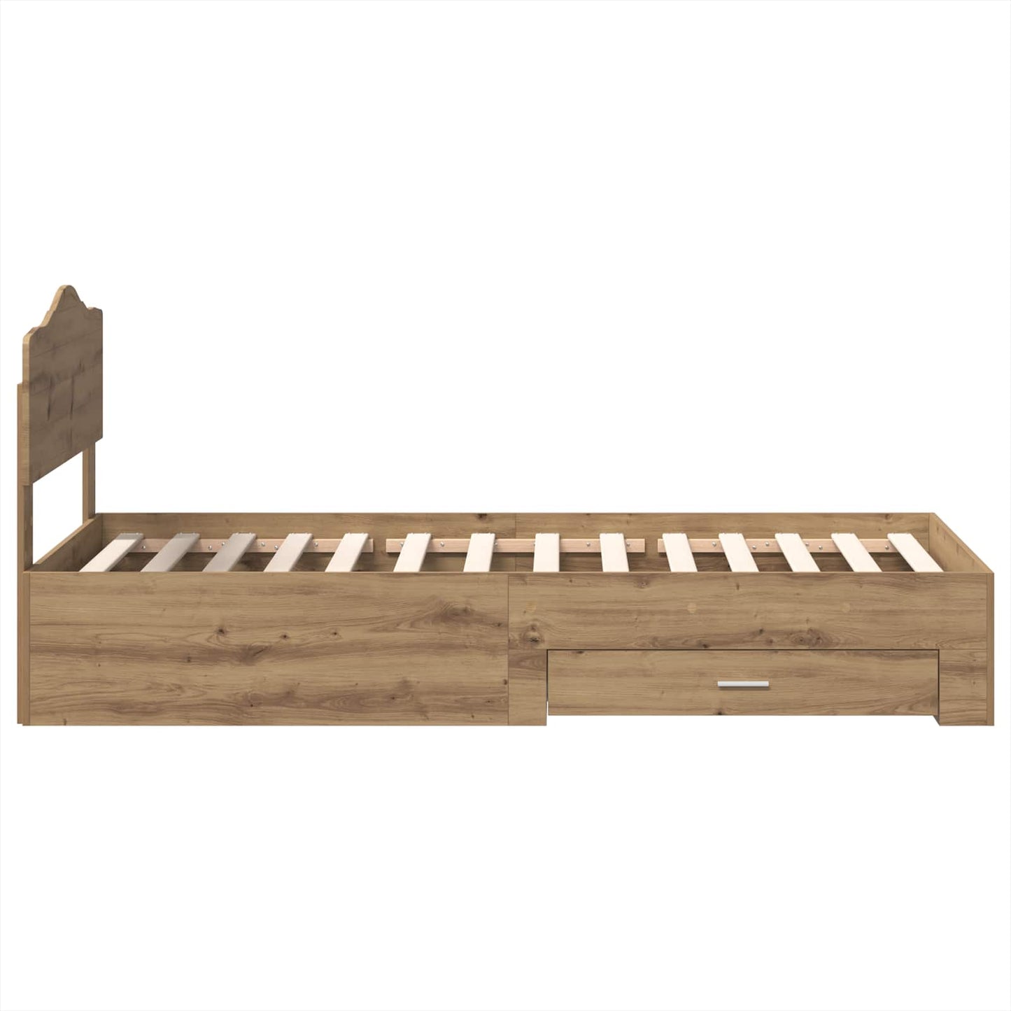Sengestamme med skuff Artisan Eik 90 x 190 cm Konstruert tre