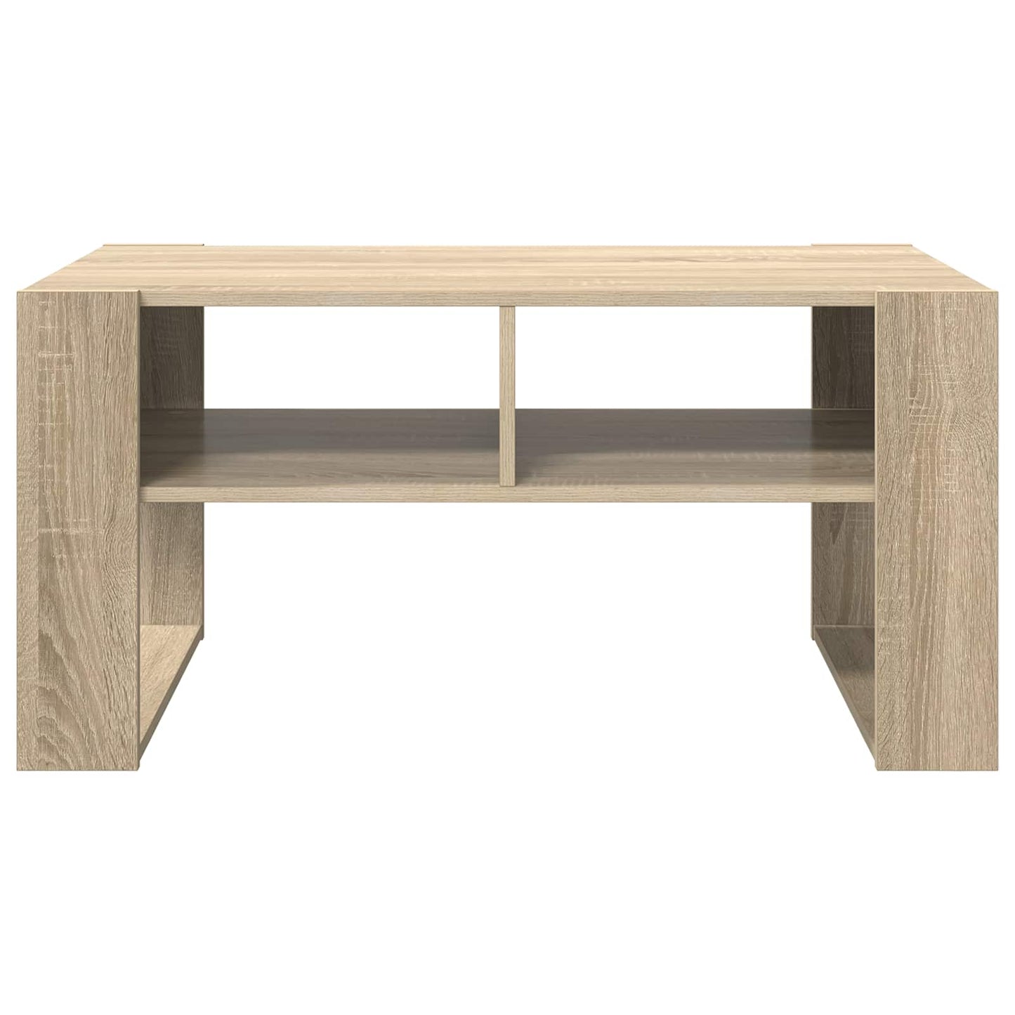 Kaffebord med lagring Sonoma eik 92 x 53 x 45 cm Konstruert tre