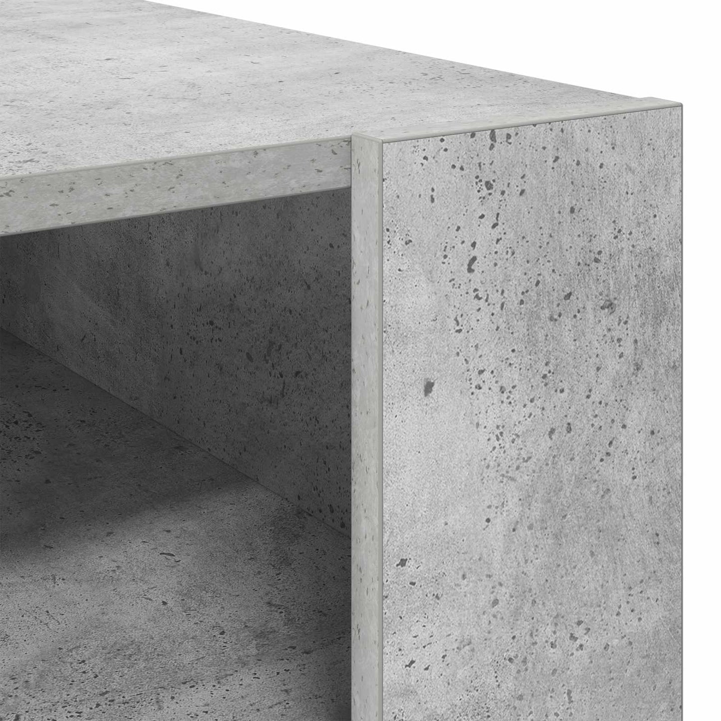 Kaffebord med lagring Betonggrå 92 x 53 x 45 cm Konstruert tre