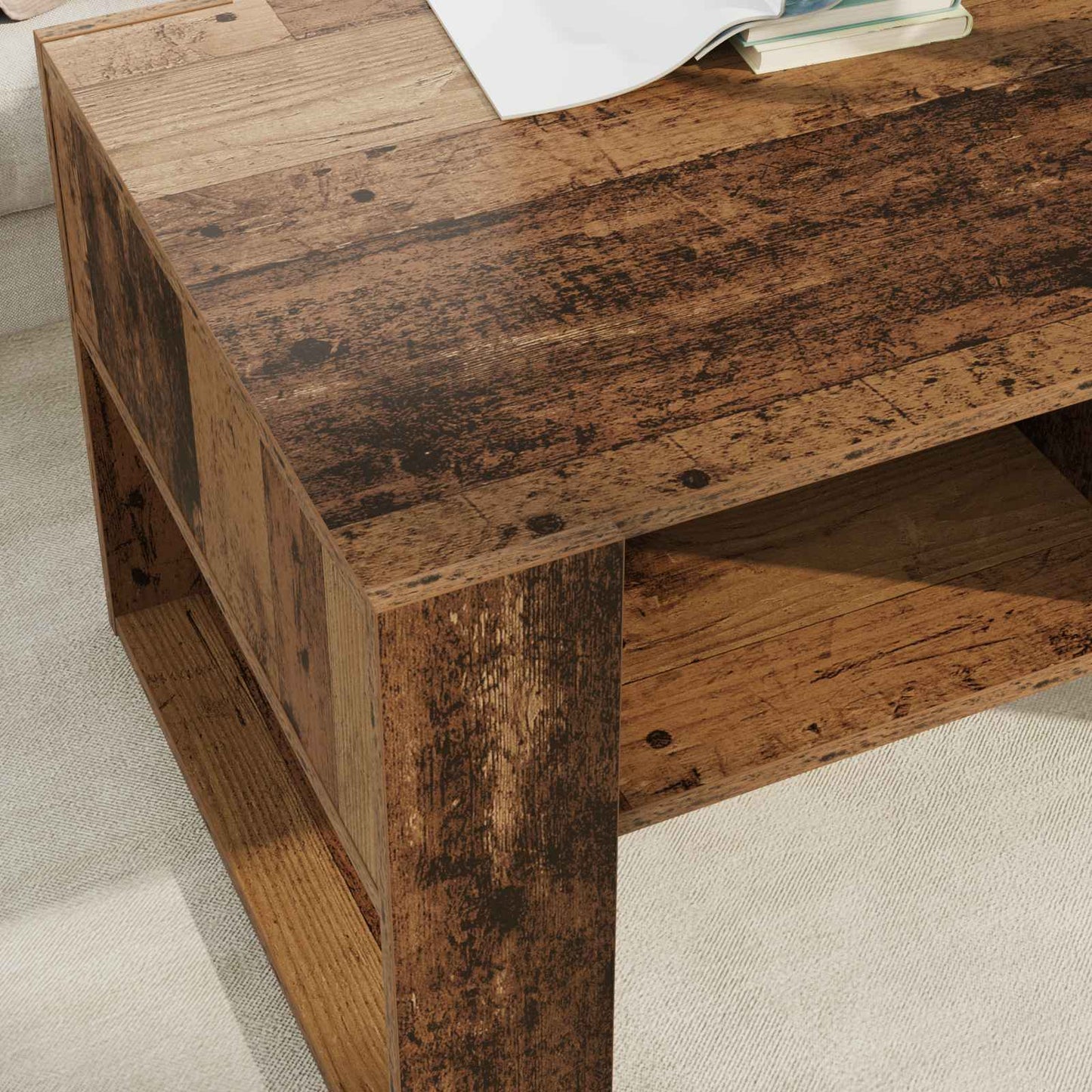 Kaffebord Gammelt tre 92 x 53 x 45 cm Konstruert tre