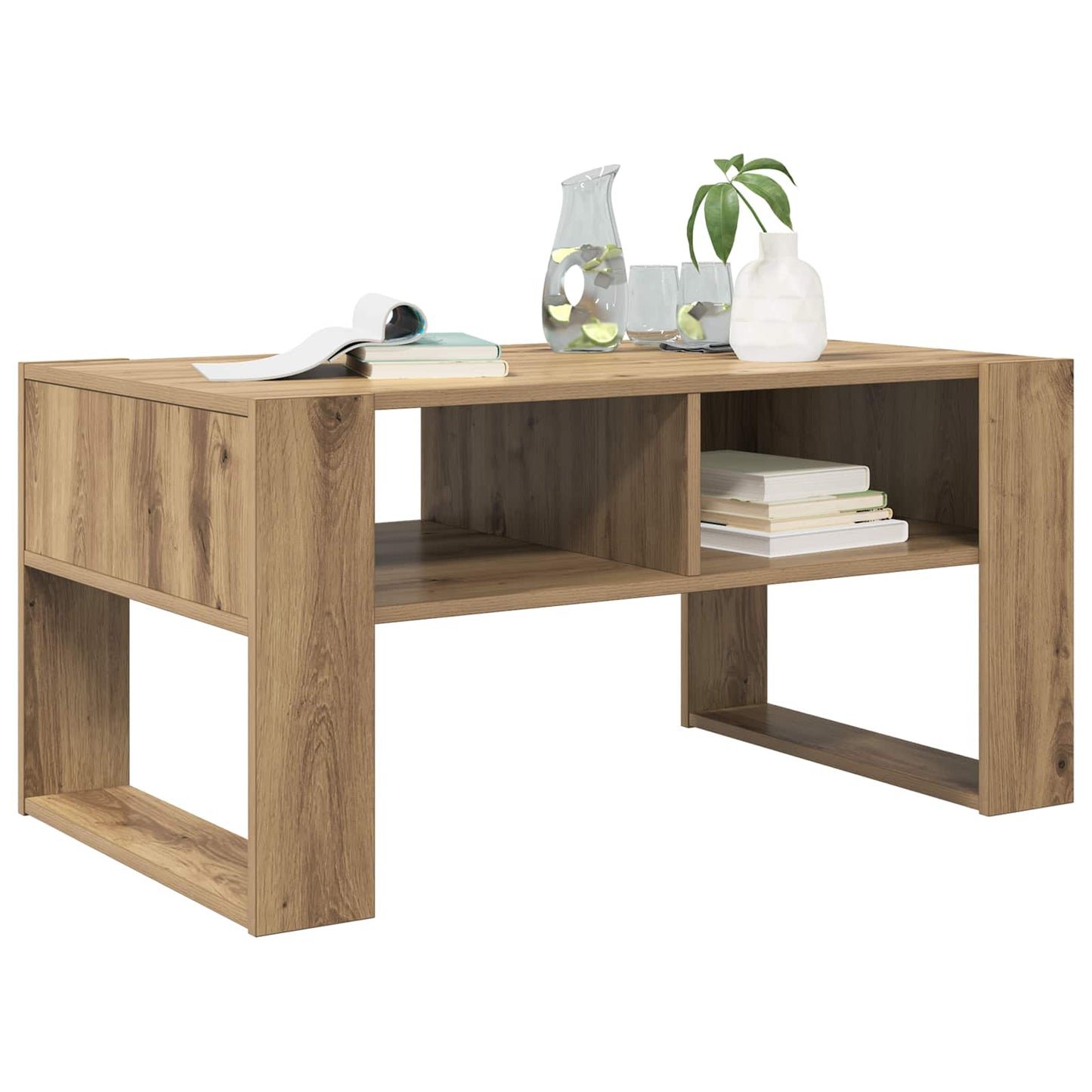 Kaffebord Artisan Eik 92 x 53 x 45 cm Konstruert tre