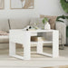 Kaffebord med lagring Hvit 66 x 53 x 45 cm Konstruert tre