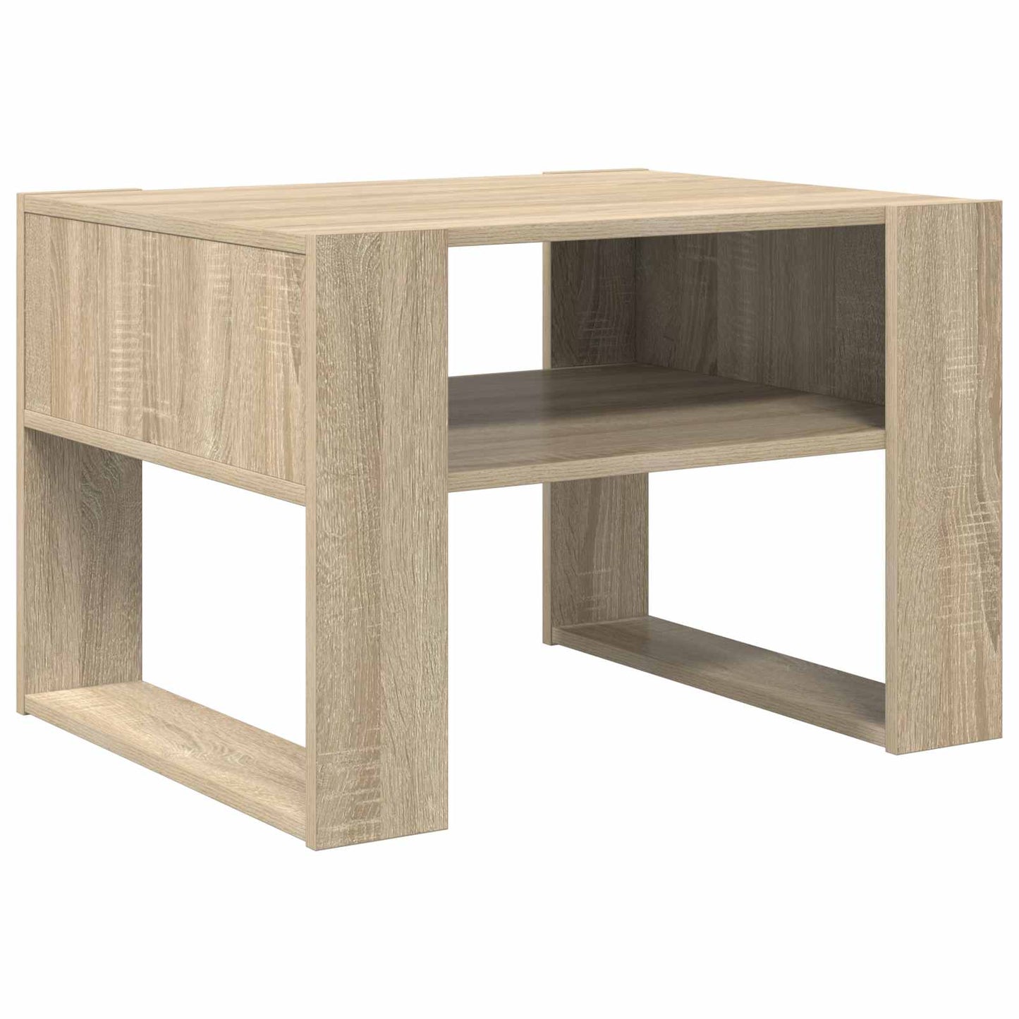Kaffebord med lagring Sonoma eik 66 x 53 x 45 cm Konstruert tre