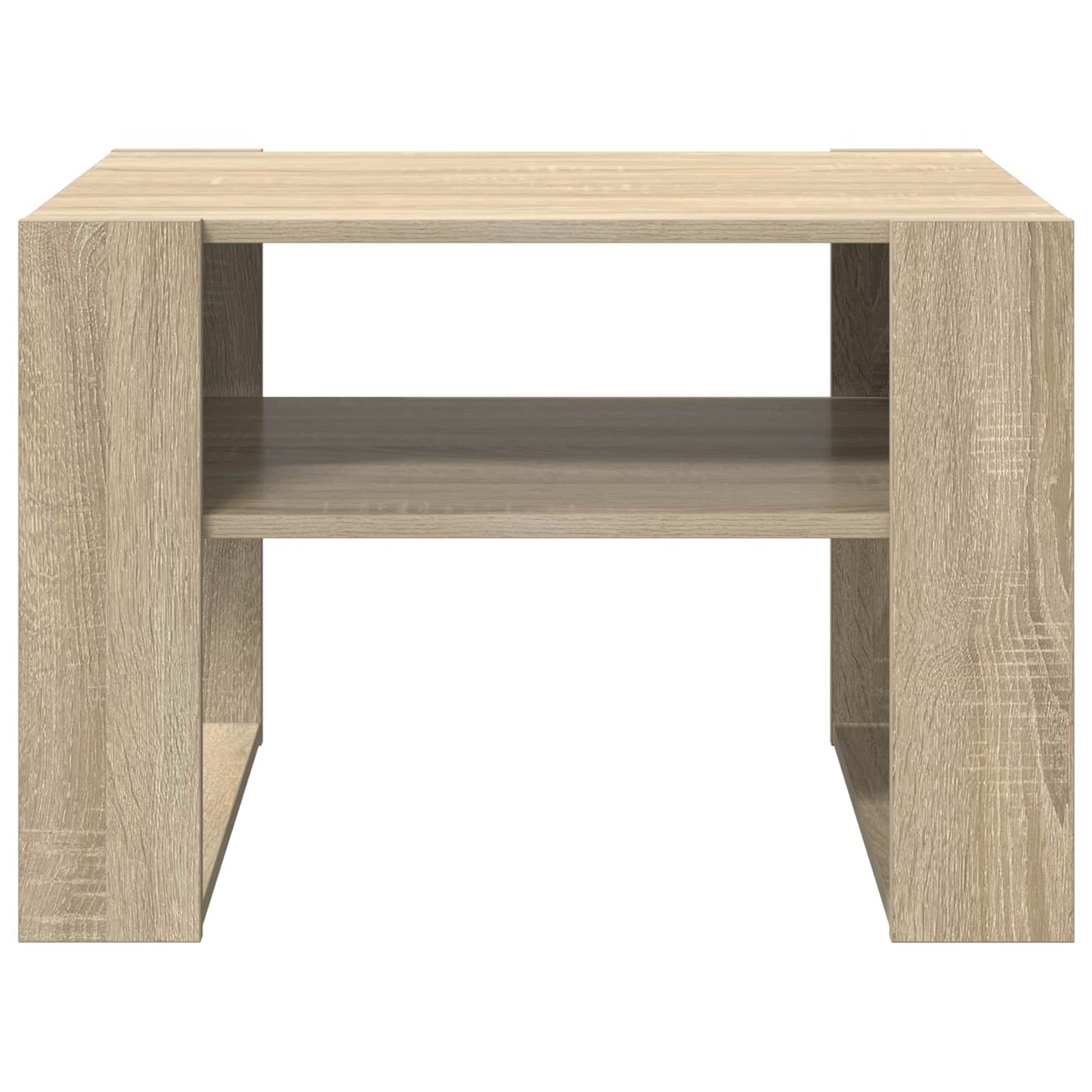 Kaffebord med lagring Sonoma eik 66 x 53 x 45 cm Konstruert tre
