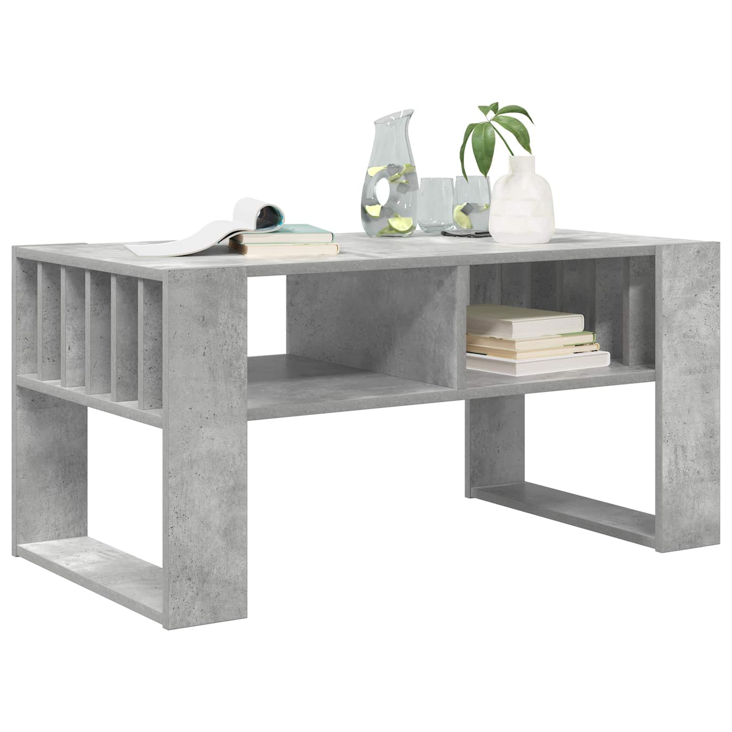 Kaffebord Betonggrå 92 x 49,5 x 45 cm Konstruert tre