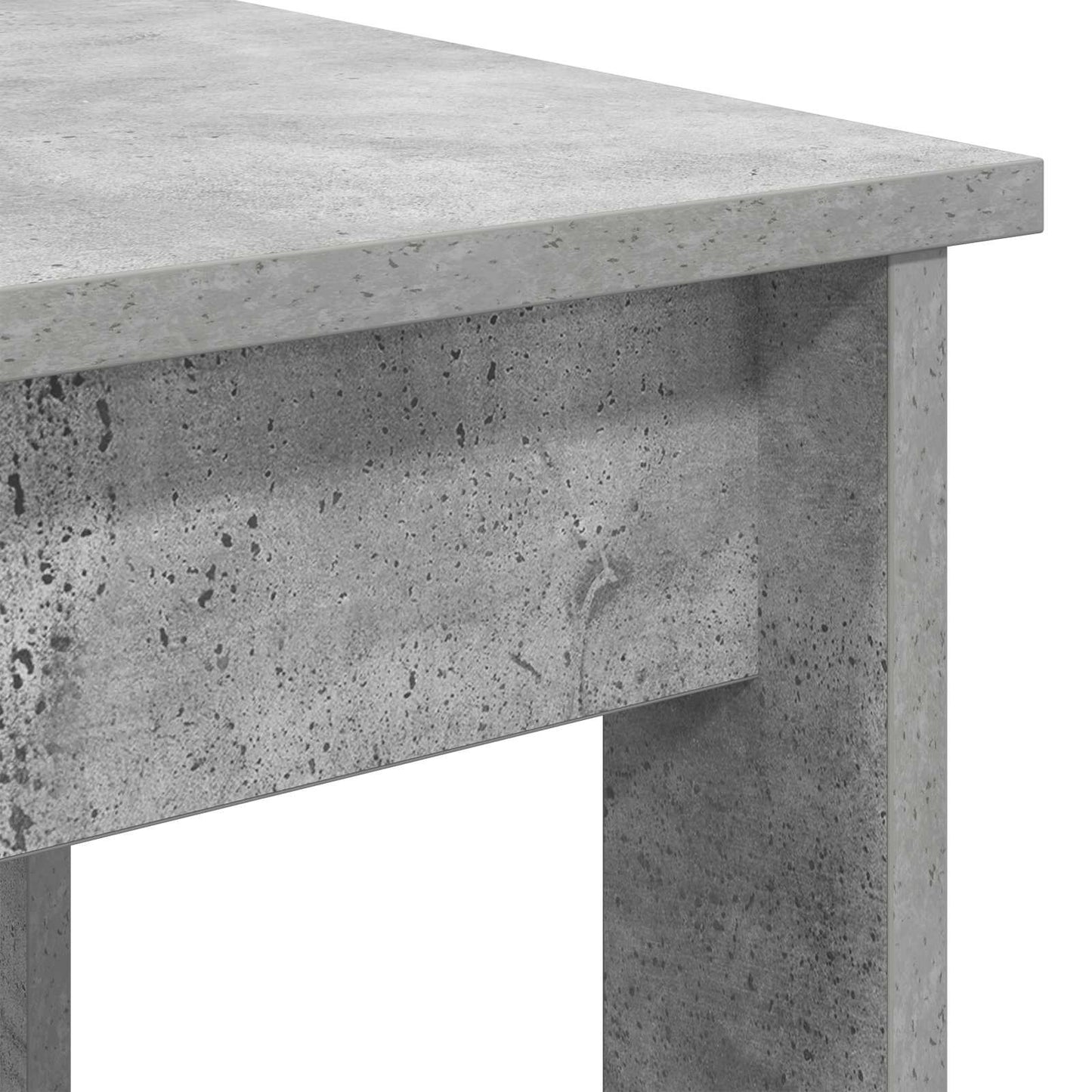 Kaffebord Sett 2 pcs Betonggrå Konstruert tre