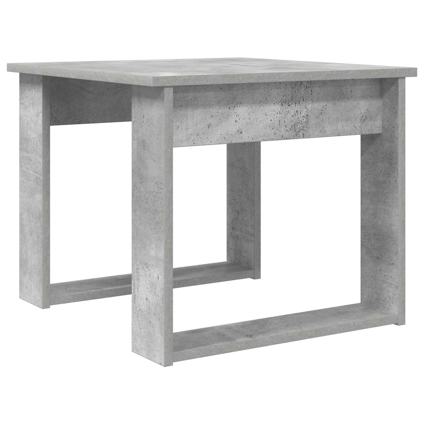 Kaffebord Sett 2 pcs Betonggrå Konstruert tre