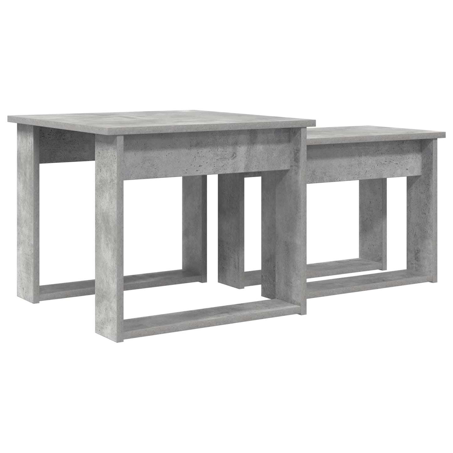 Kaffebord Sett 2 pcs Betonggrå Konstruert tre