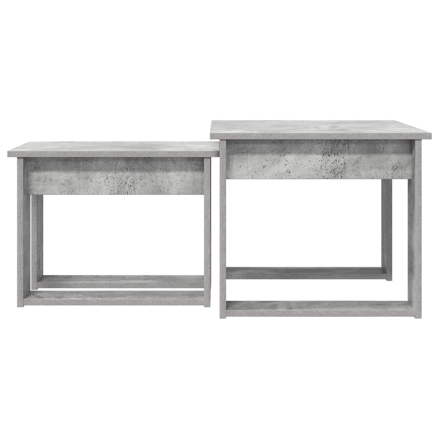 Kaffebord Sett 2 pcs Betonggrå Konstruert tre