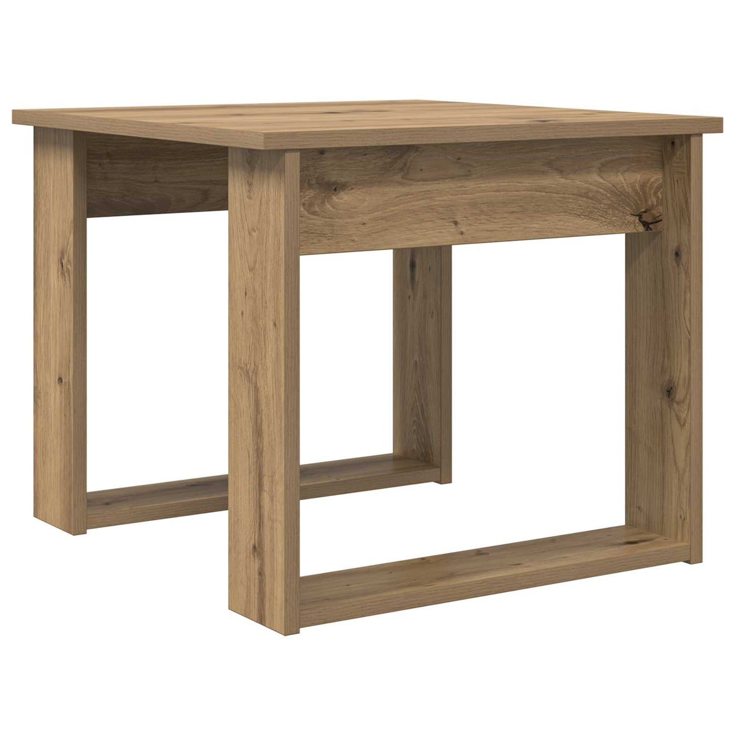 Kaffebord Sett 2 pcs Artisan Eik Konstruert tre